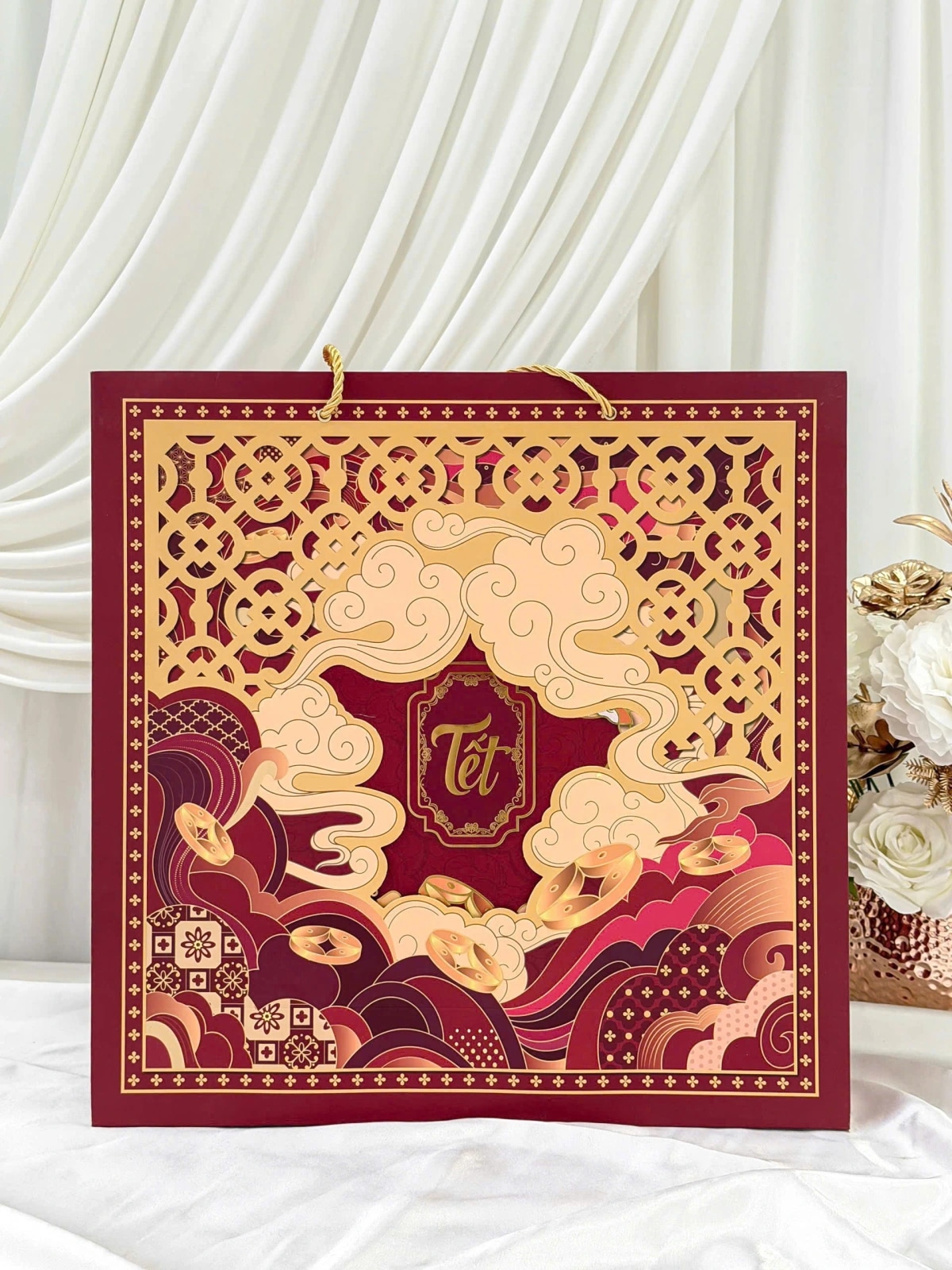 Set hộp tết song mã không rượu cao cấp H08