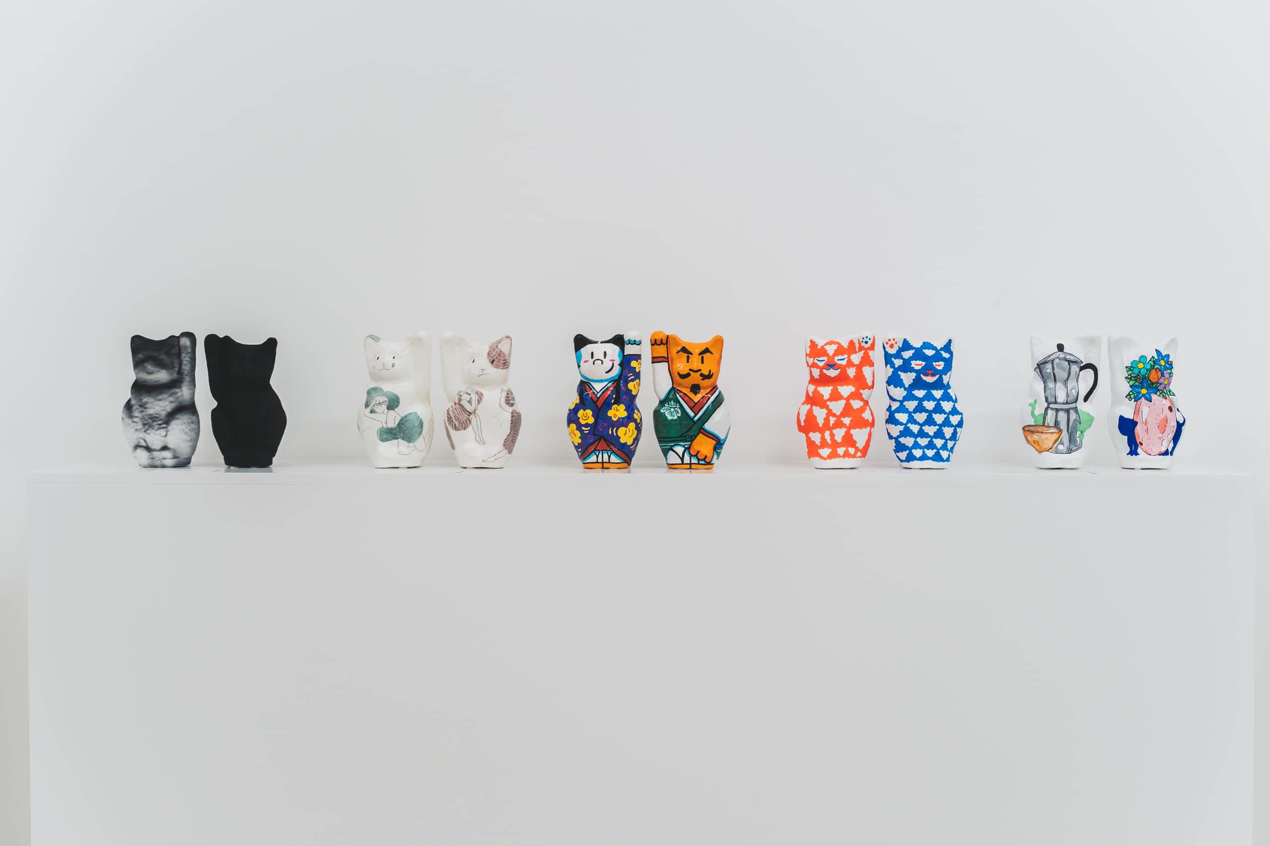 exposition a lucky cat art exhibition - Sato creative - Paris - artistes français-japonais- sid lee