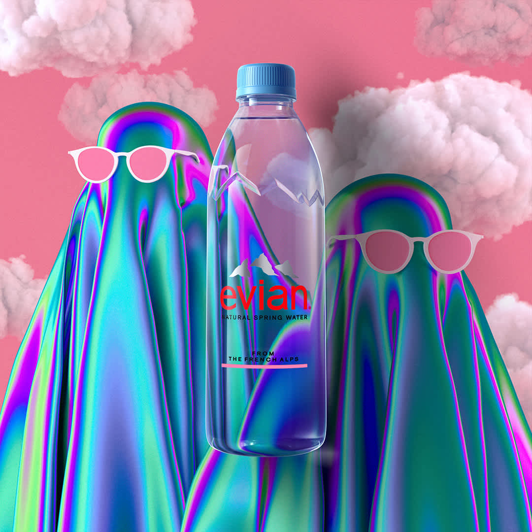 sato - creative - studio - paris - Evian - Artworks - Yoshirotten - graphic design - lifestyle