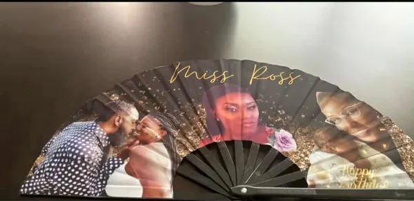 Miss Ross Hand Fan - view 1 - Everythin Glitter and Glam