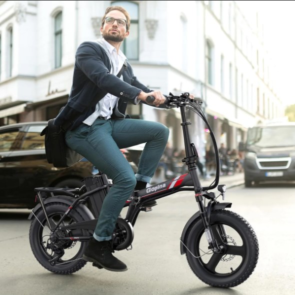 VIVI Gopina Electric Bike montage showing urban commuting, trail riding, leisure cycling and daily use scenarios