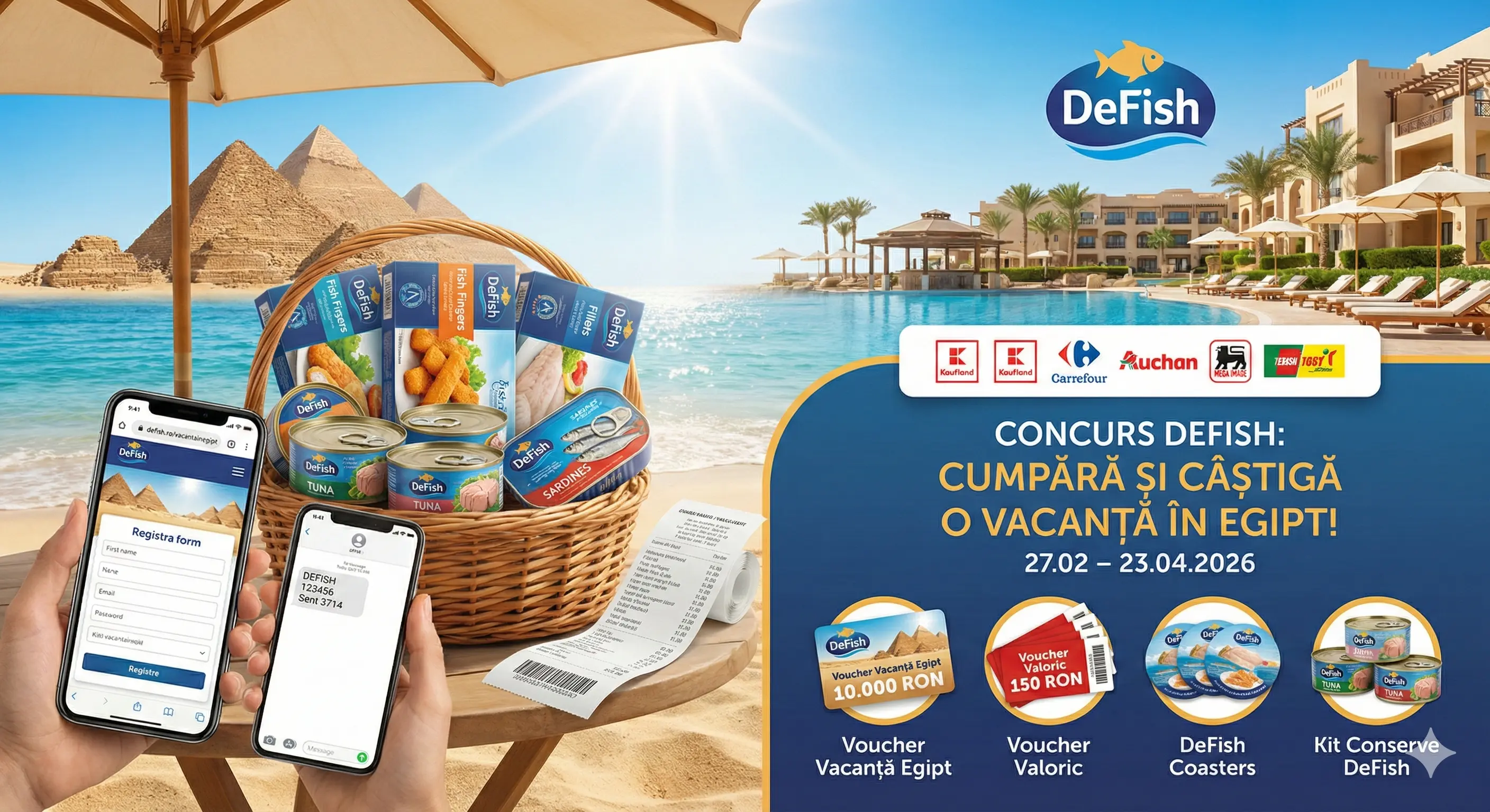 Concurs – Achiziționezi cel puțin un produs DeFish de la Toate – Câștigă premii până pe 23 a...