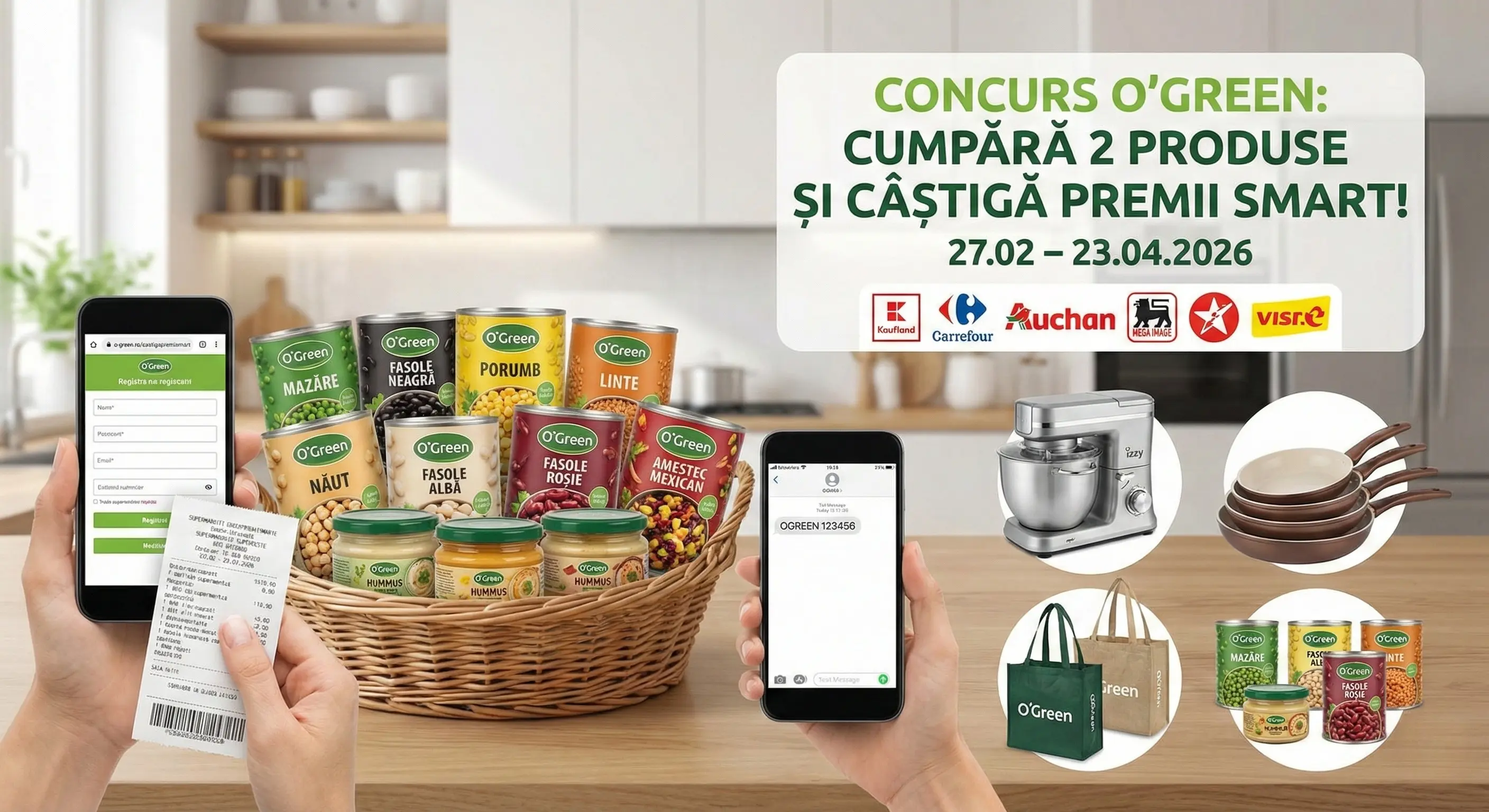 Concurs – Achiziționezi minimum 2 produse participante O'Green de la Toate – Câștigă premii ...