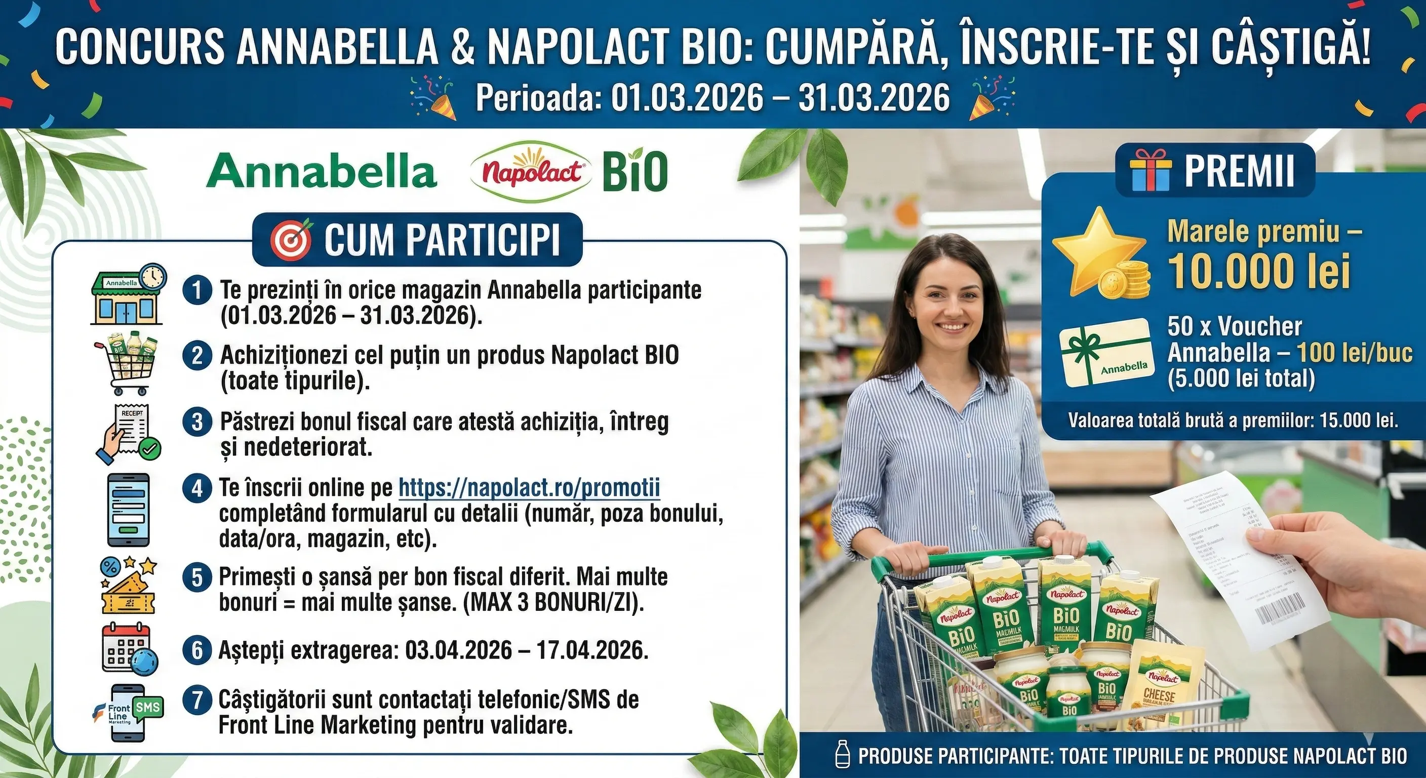 Câștigători Concurs – Napolact BIO de la Annabella – Câștig... - Rezultate | Concursier