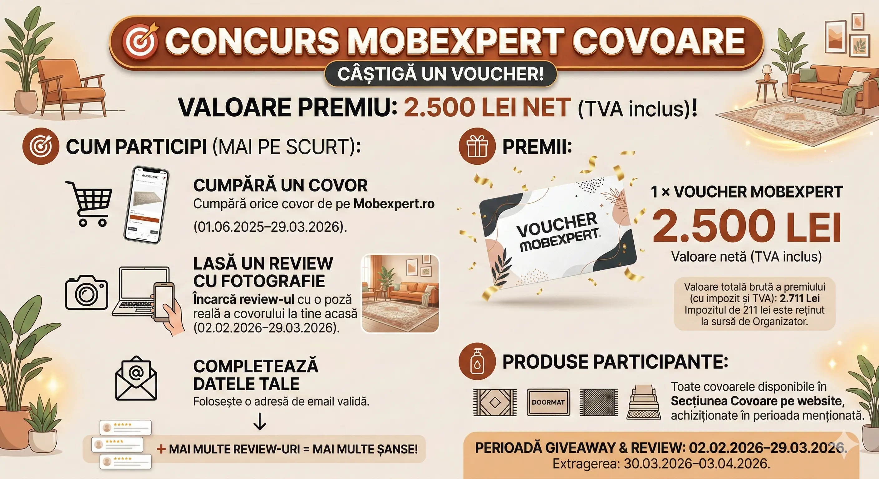 Câștigători Concurs – Achiziționezi cel puțin un covor de l... - Rezultate | Concursier