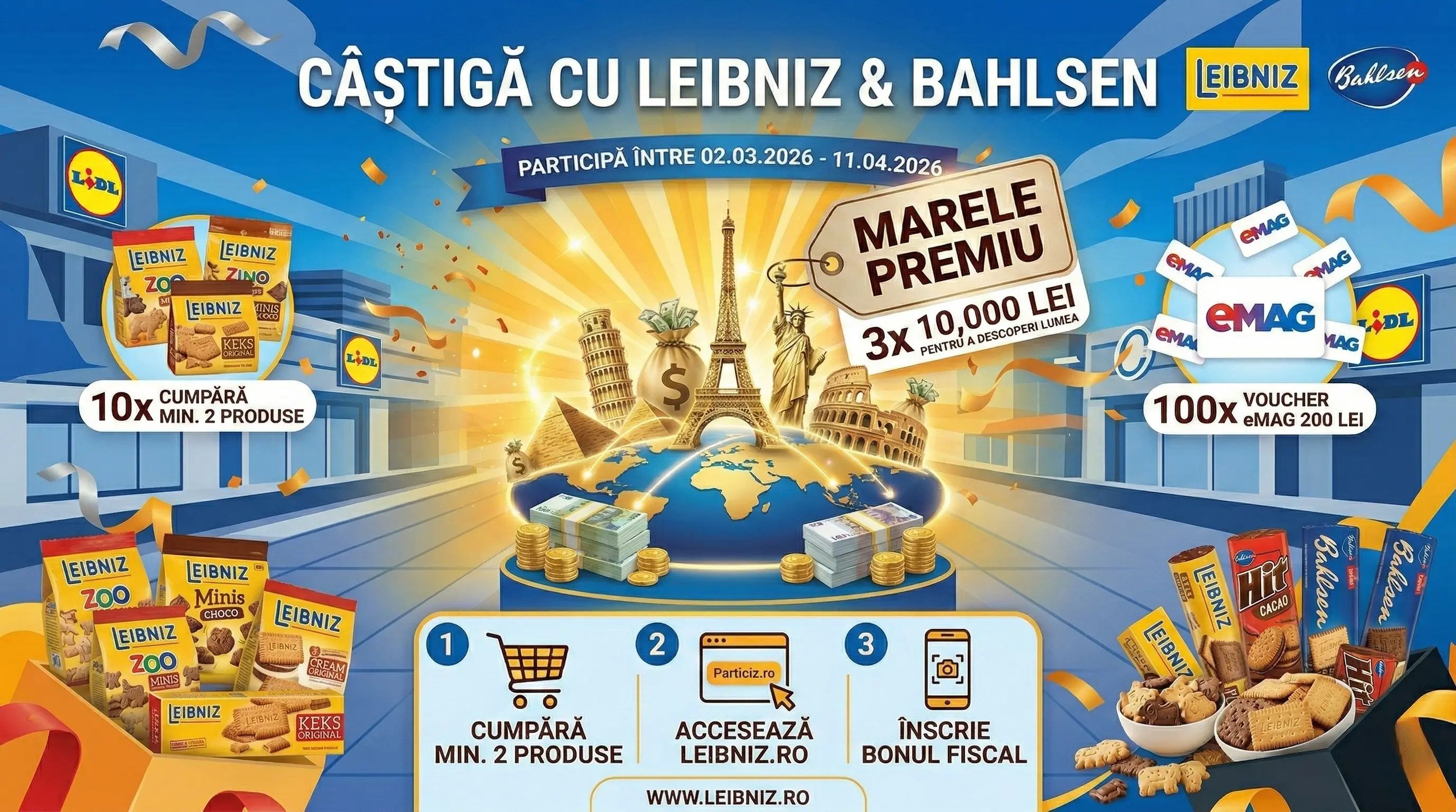 Concurs – Achiziționezi cel puțin două produse participante Leibniz de la Toate – Câștigă pr...