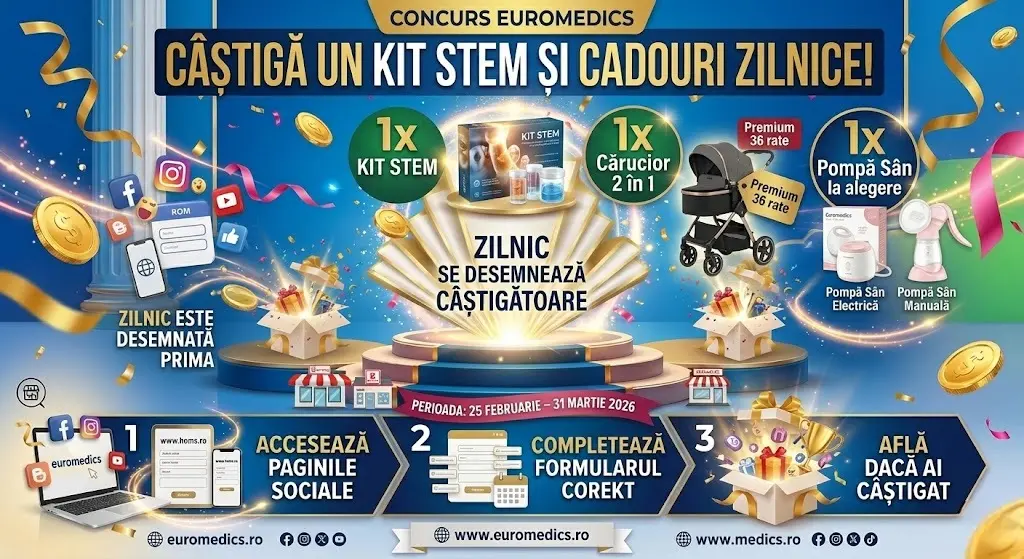 Câștigători 👶 Pregătește venirea bebelușului cu Euromedics! ✨ - Rezultate | Concursier