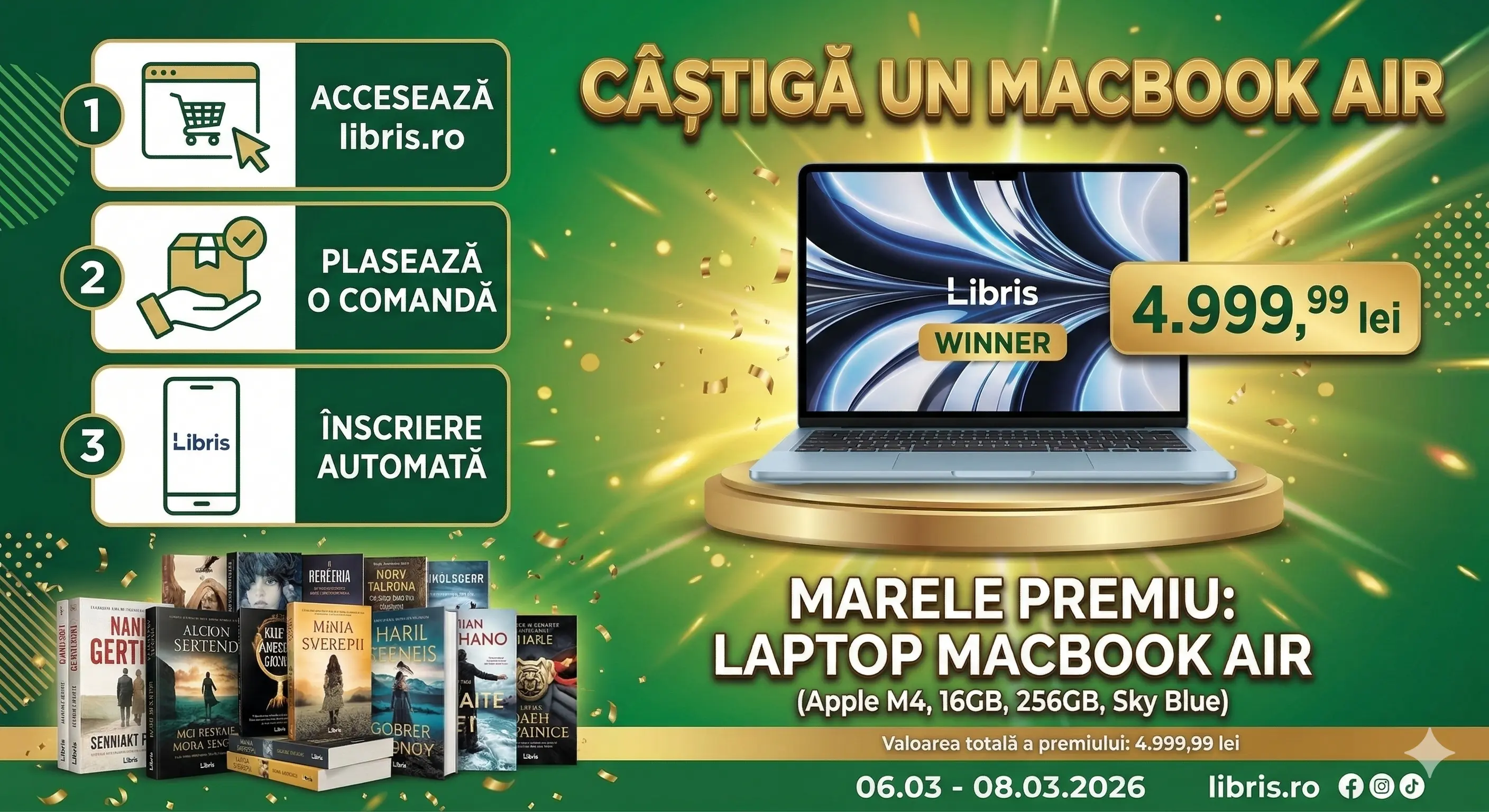Câștigători Concurs – Plasezi o comandă de la Libris – Câșt... - Rezultate | Concursier
