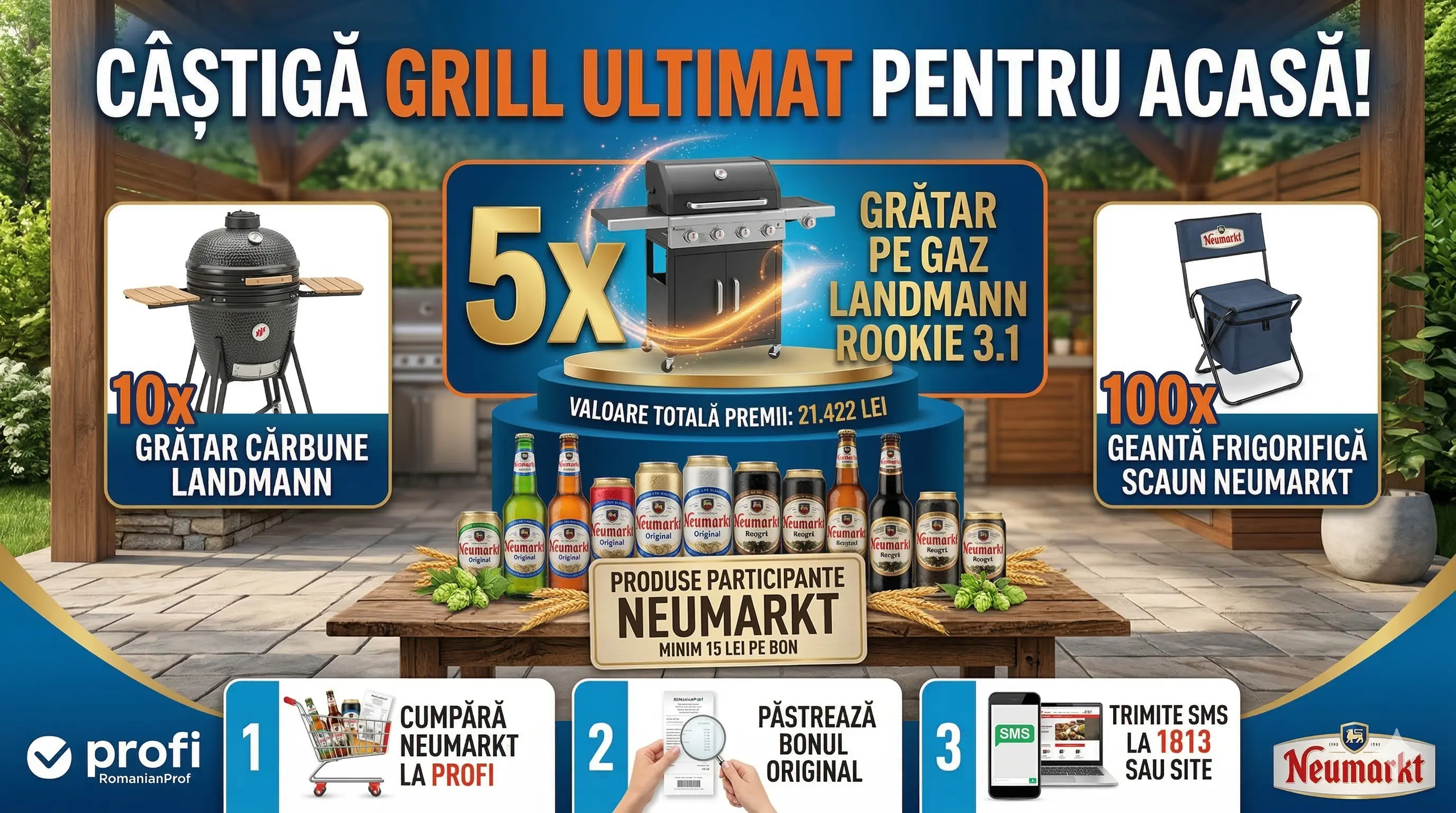 Concurs – Achiziționezi Neumarkt de minim 15 lei de la Profi – Câștigă premii până pe 21 apr...