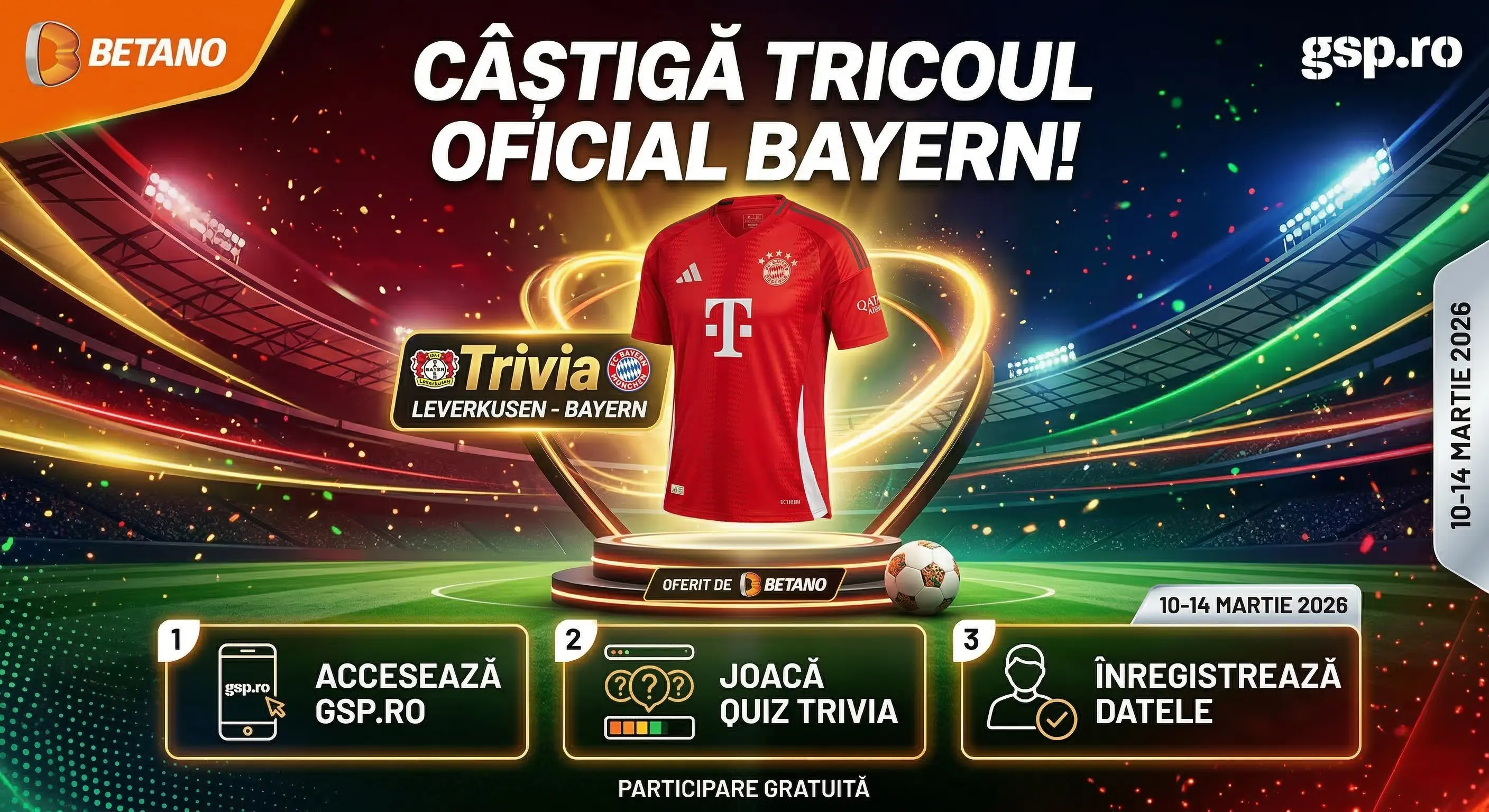 Câștigători ⚽ Câștigă tricoul lui Bayern Munchen cu GSP! ✨ - Rezultate | Concursier