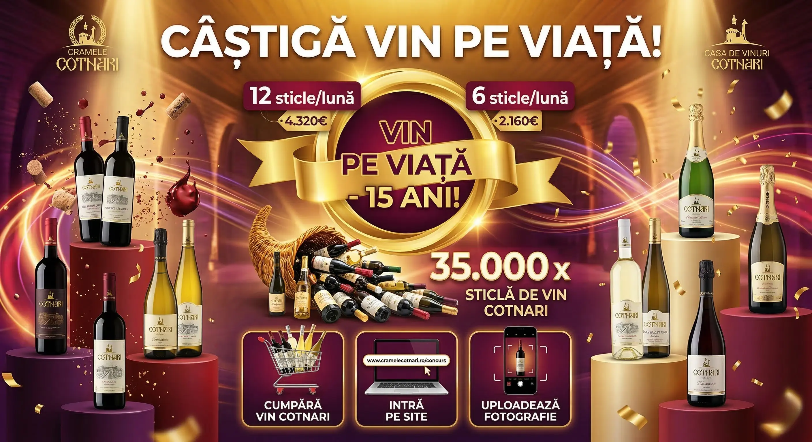 Concurs – Achiziționezi vin Cotnari de la Toate – Câștigă premii până pe 15 mai 2026 - Concu...
