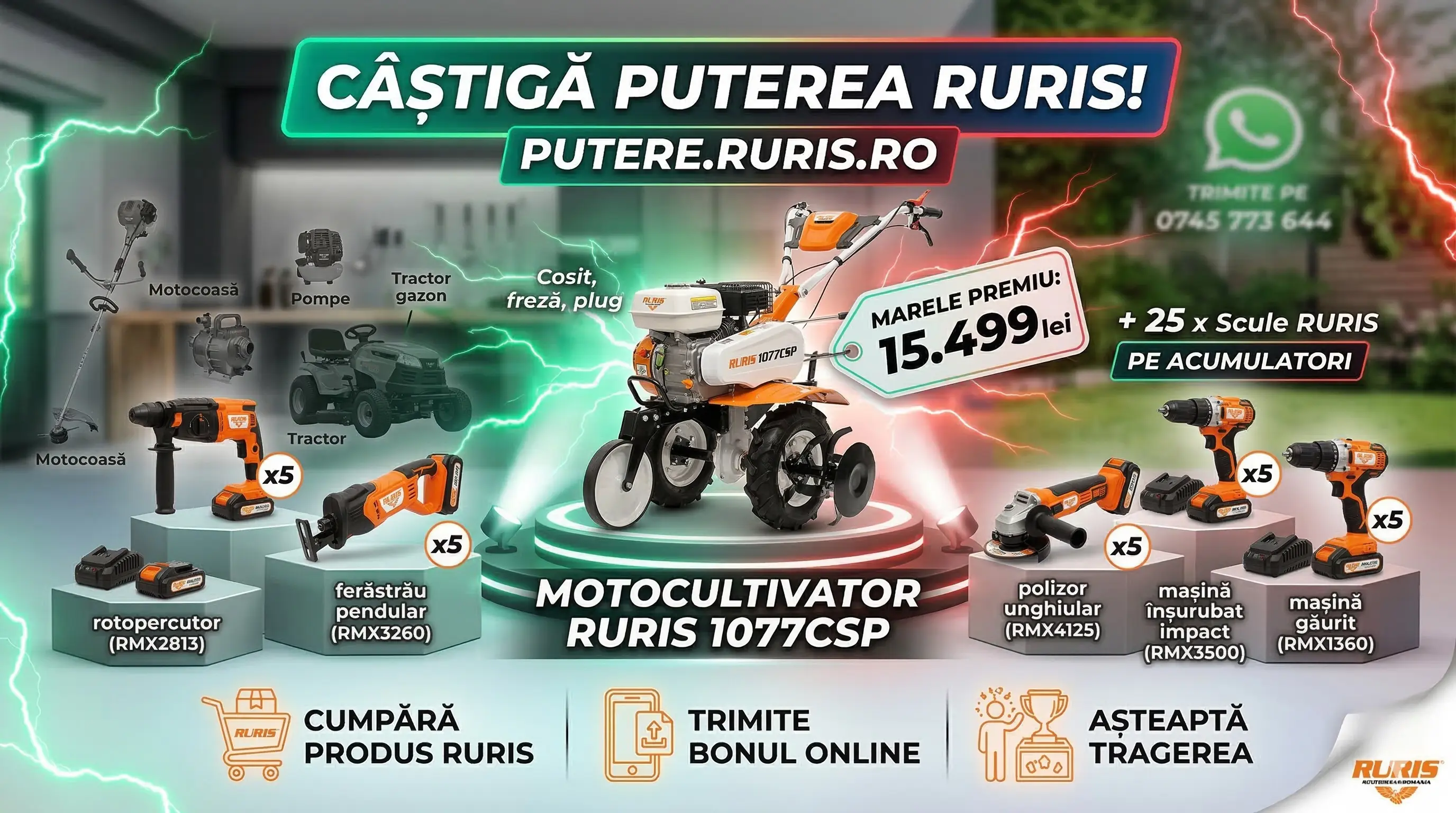 Concurs – Achiziționezi orice produs din gamele RURIS de la Magazine participante regulament...