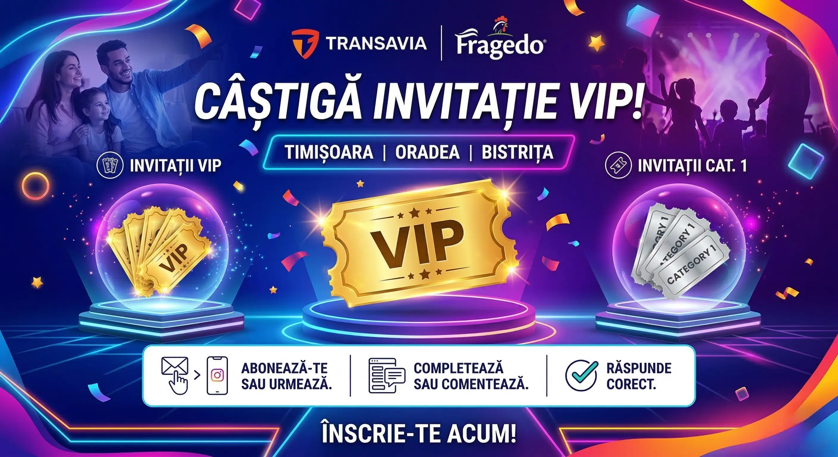 Câștigători 👶 Câștigă invitații la evenimentul „Eu și Copi... - Rezultate | Concursier