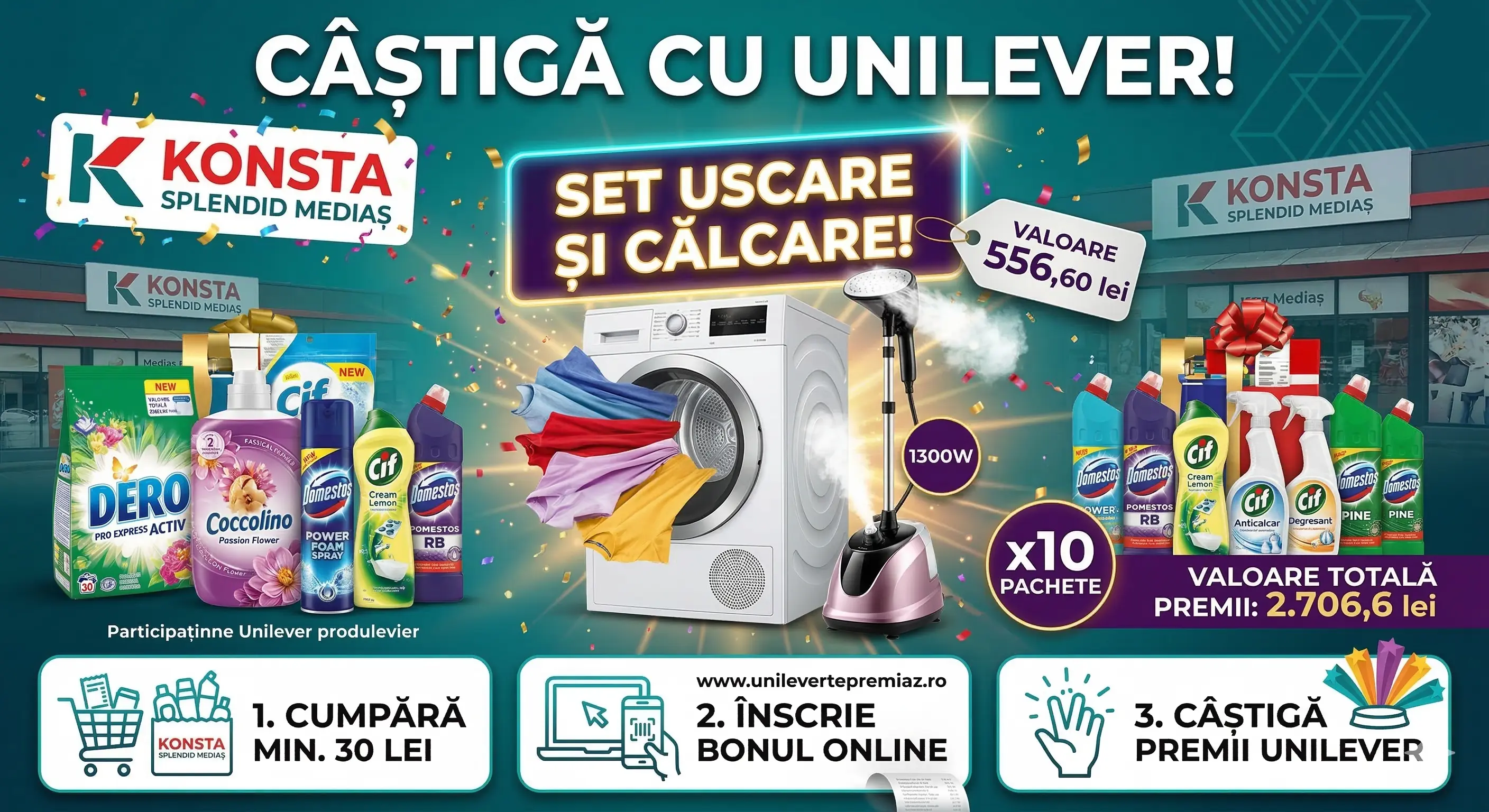 Concurs – Achiziționează produse participante de minim 30 lei de la Konsta Splendid – Câștig...