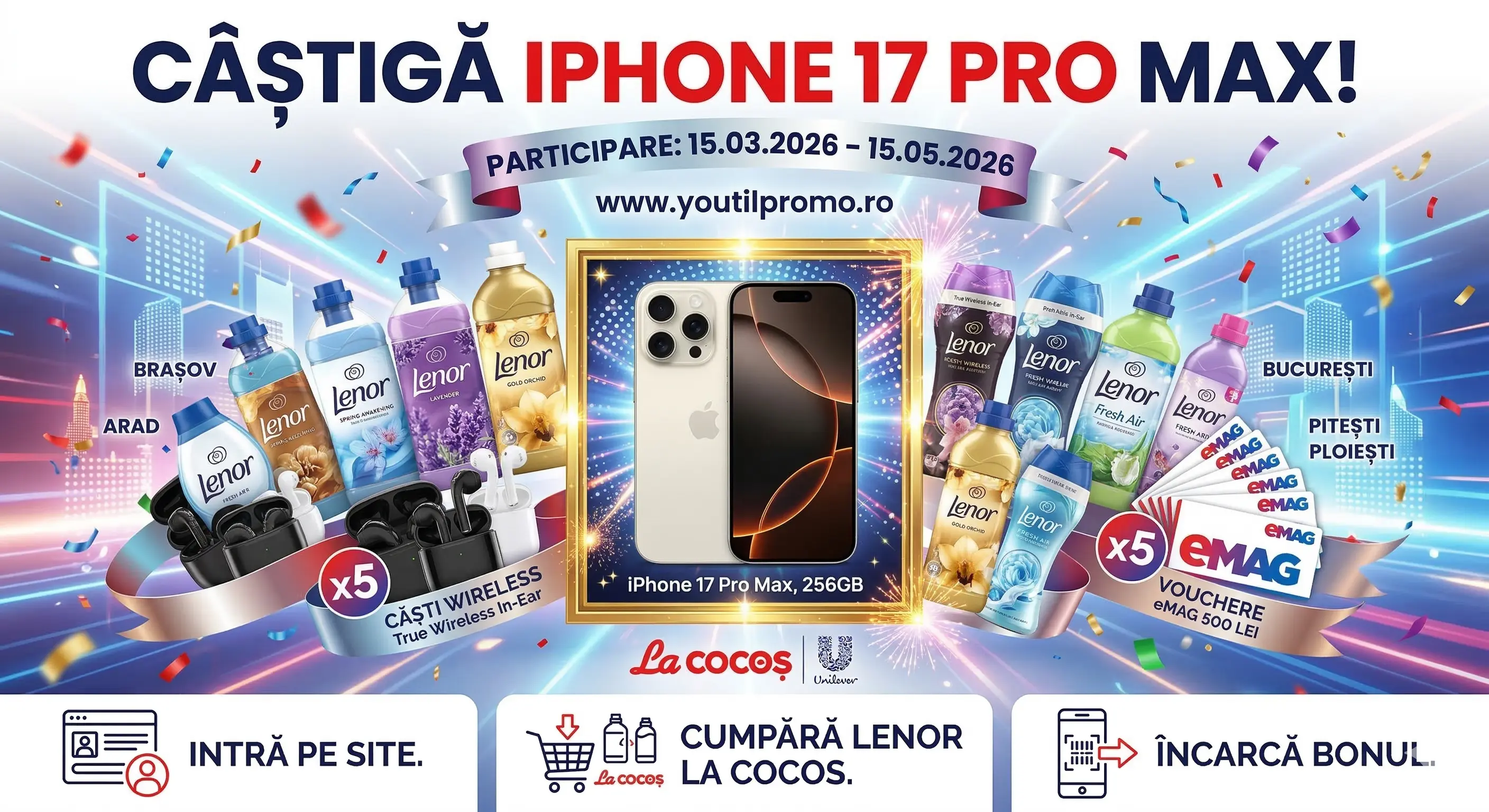 Concurs – Lenor de la La Cocos – Câștigă premii până pe 15 mai 2026 - Concursier