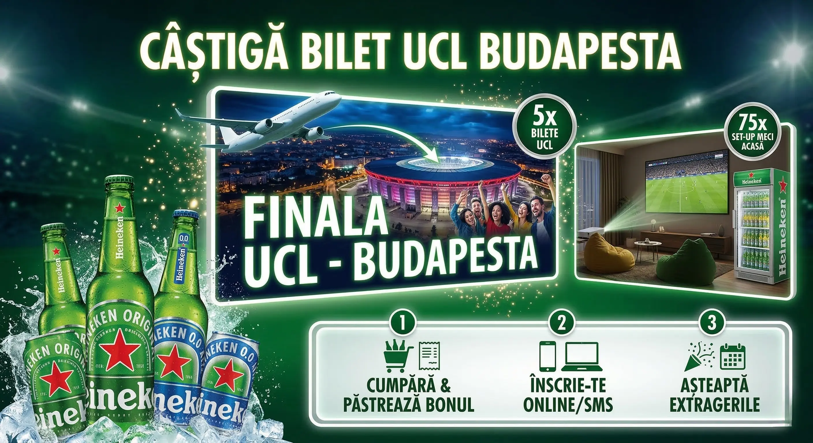 Concurs – Achiziționezi 2 produse Heineken de la Toate – Câștigă premii până pe 31 mai 2026 ...