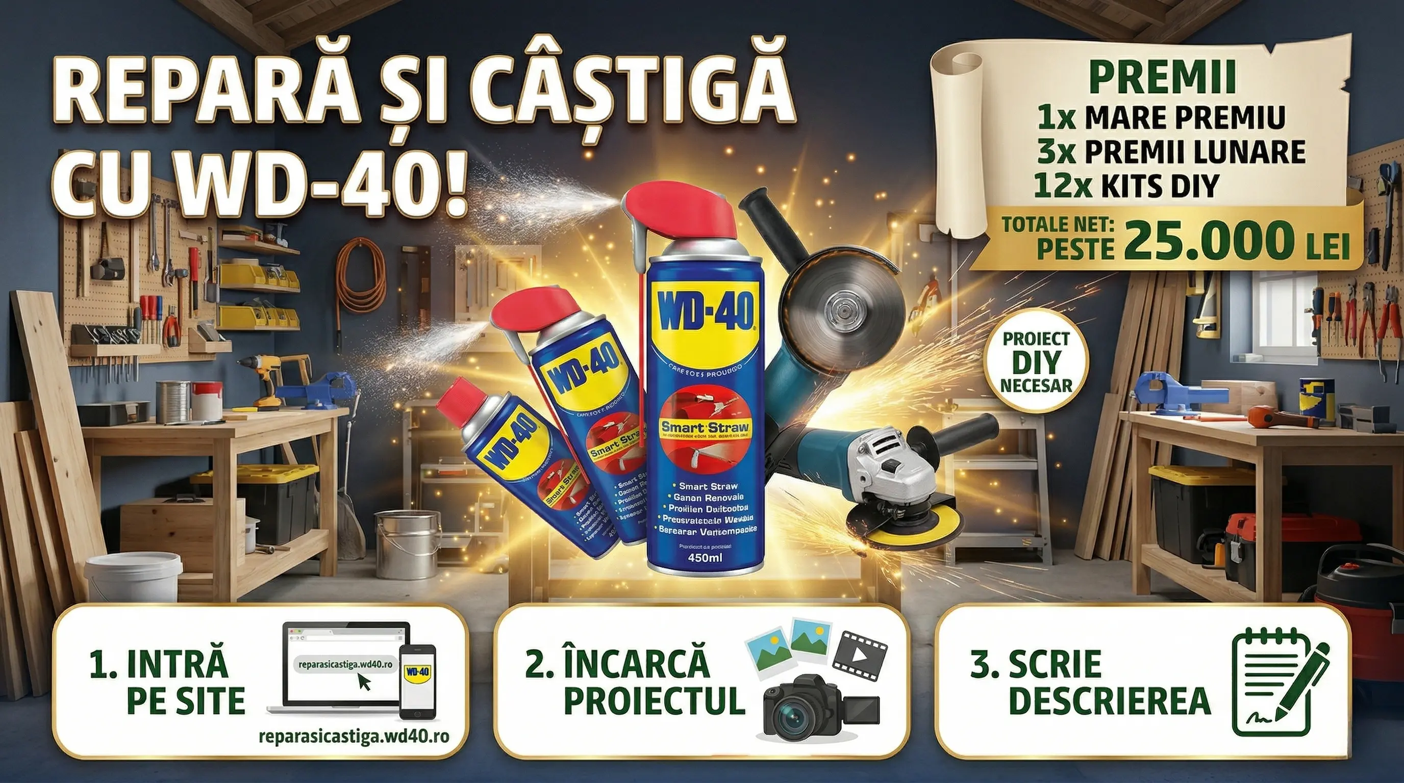 🛠️ Repară și câștigă cu WD-40! ✨ - Concurs Gratuit | Concursier