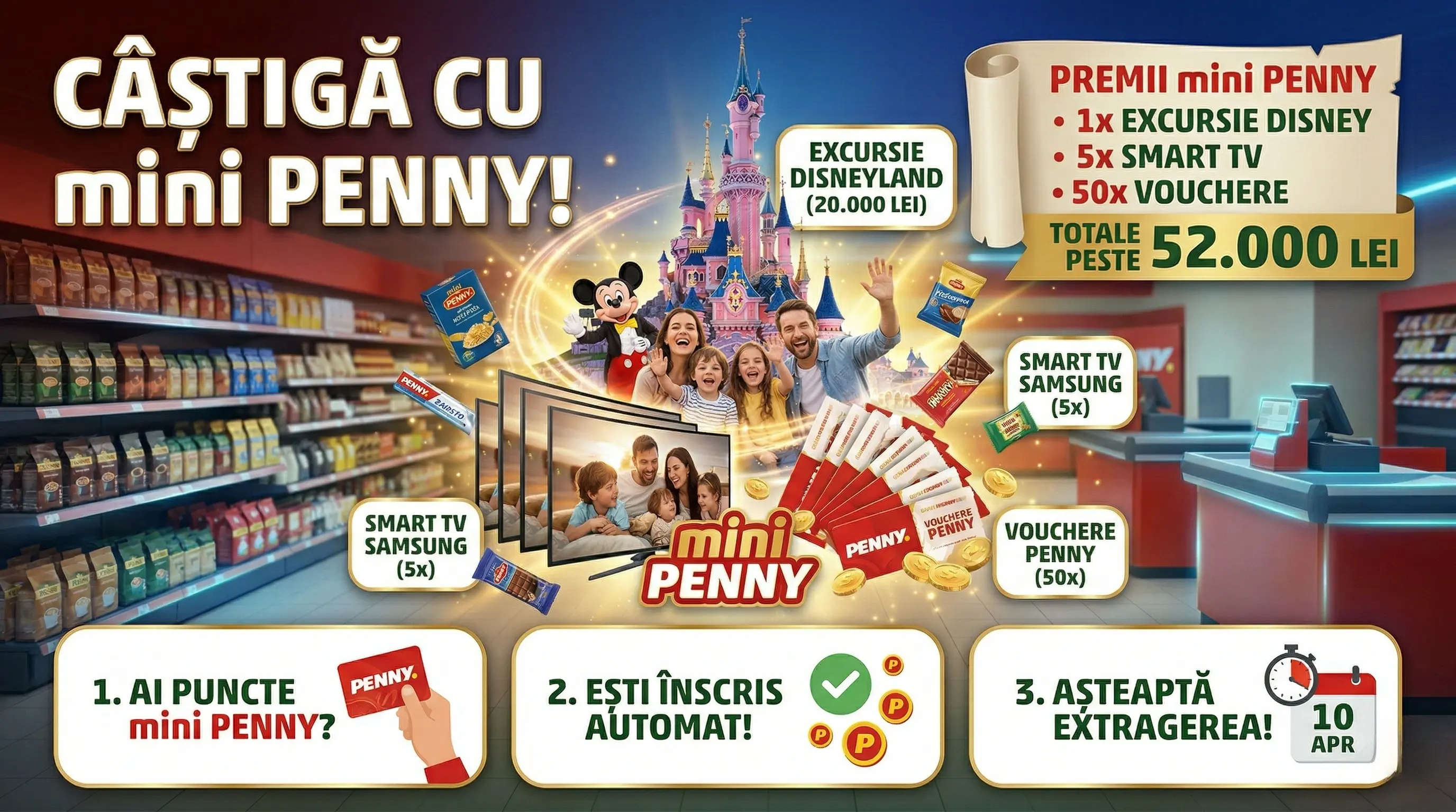 Câștigători ✨ Punctele tale PENNY te trimit la Disneyland P... - Rezultate | Concursier