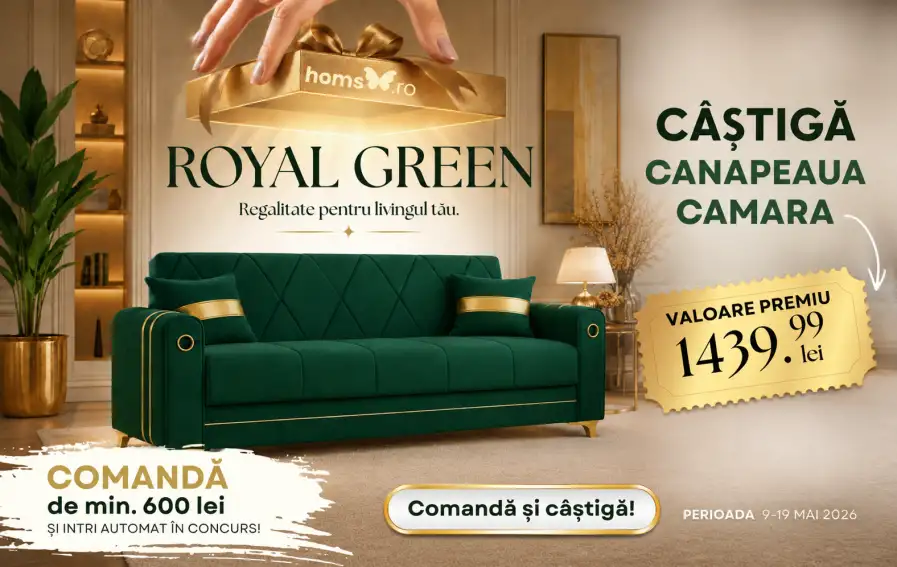 Concurs Homs: Cumpără mobilier și Câștigă o Canapea Camara (până pe 19 Mai) - Concursier