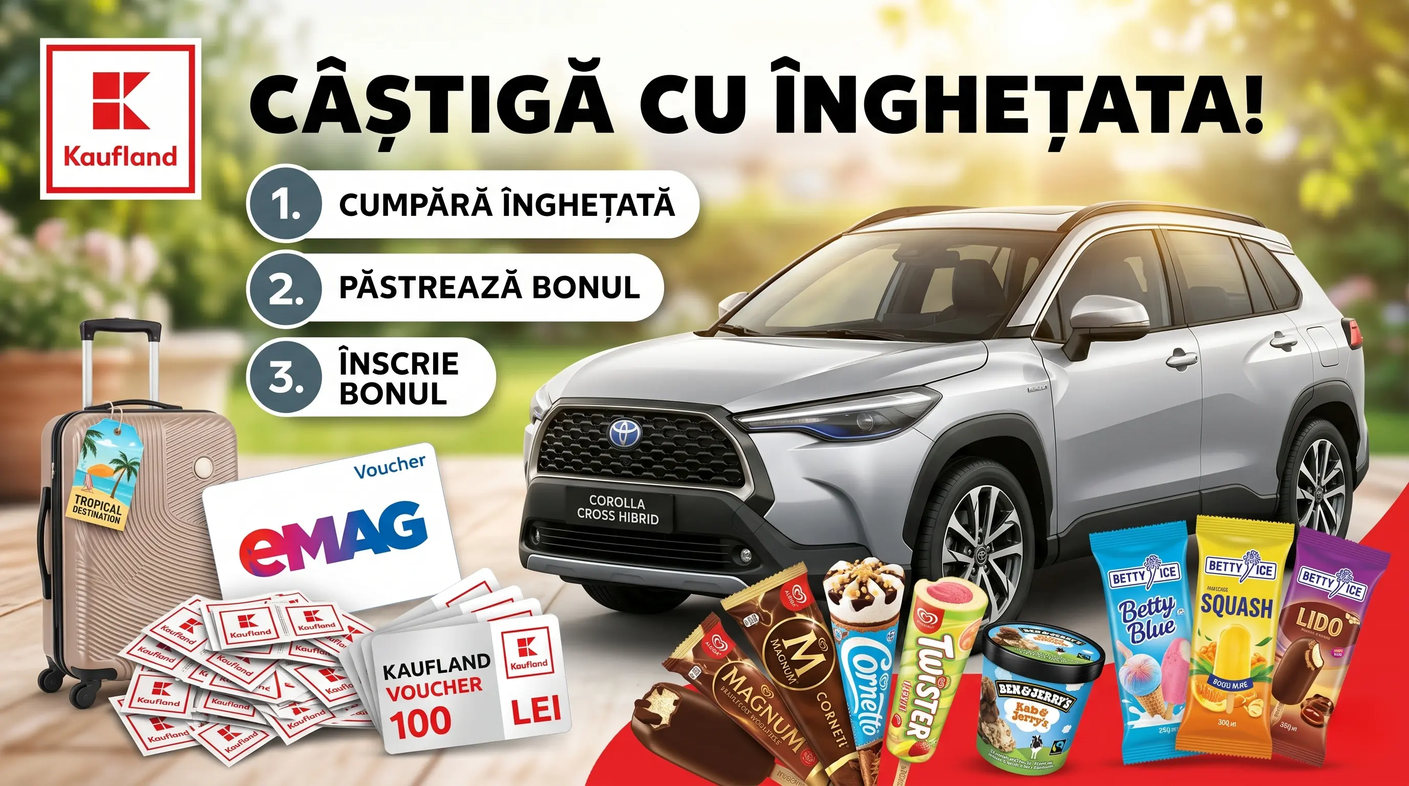 Concurs Concurs Algida Kaufland: Cumpără înghețată și Câștigă Vouchere (până pe 31 Iul) -...
