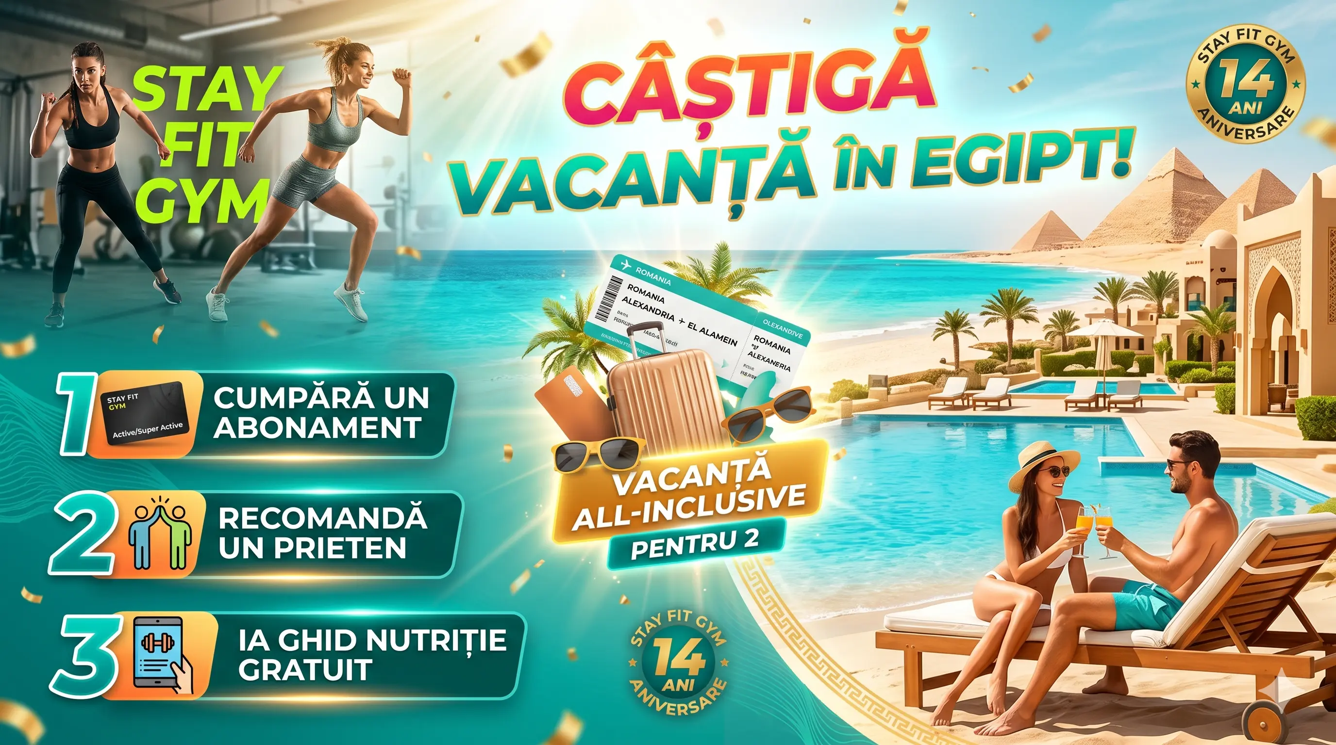 Concurs Stay Fit: Câștigă Vacanță în Egipt! (până pe 25 Mai) - Concursier