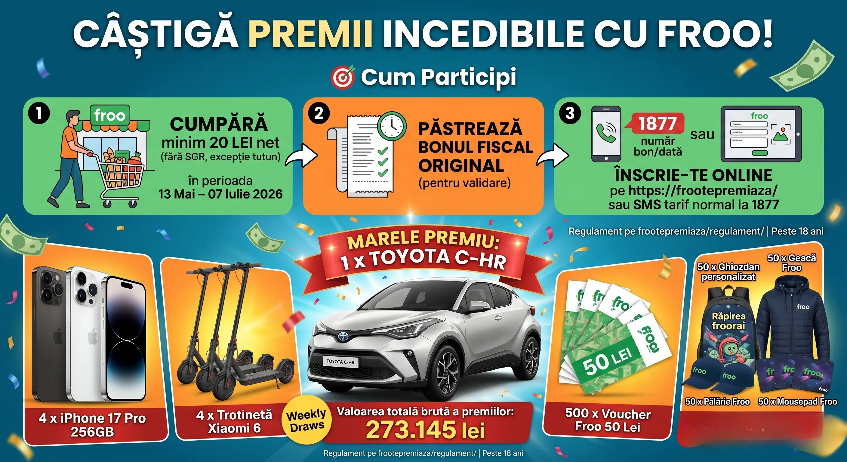 Concurs Froo: Cumpără și Câștigă o Mașină Toyota (până pe 07 Iul) - Concursier