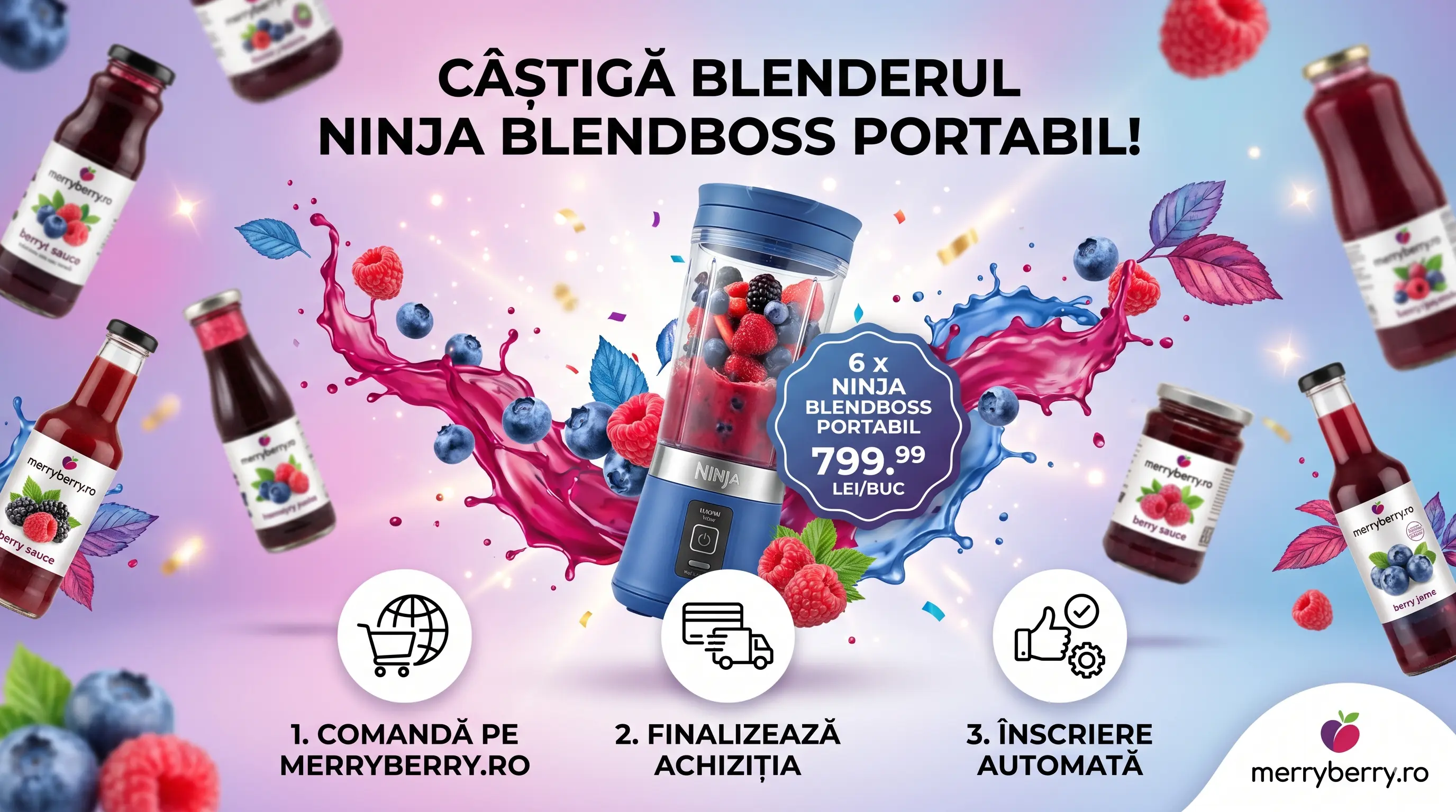 Concurs Concurs merryberry.ro: Câștigă un Blender Ninja (până pe 01 Aug) - câștigă Blender...