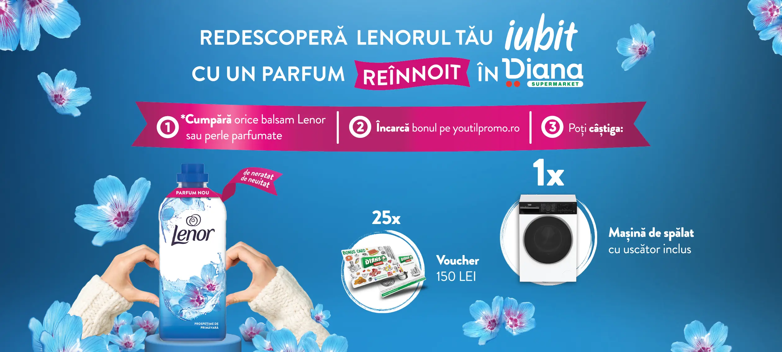Concurs Lenor la Diana: Câștigă o Mașină de Spălat (până pe 30 Iun) - Concursier