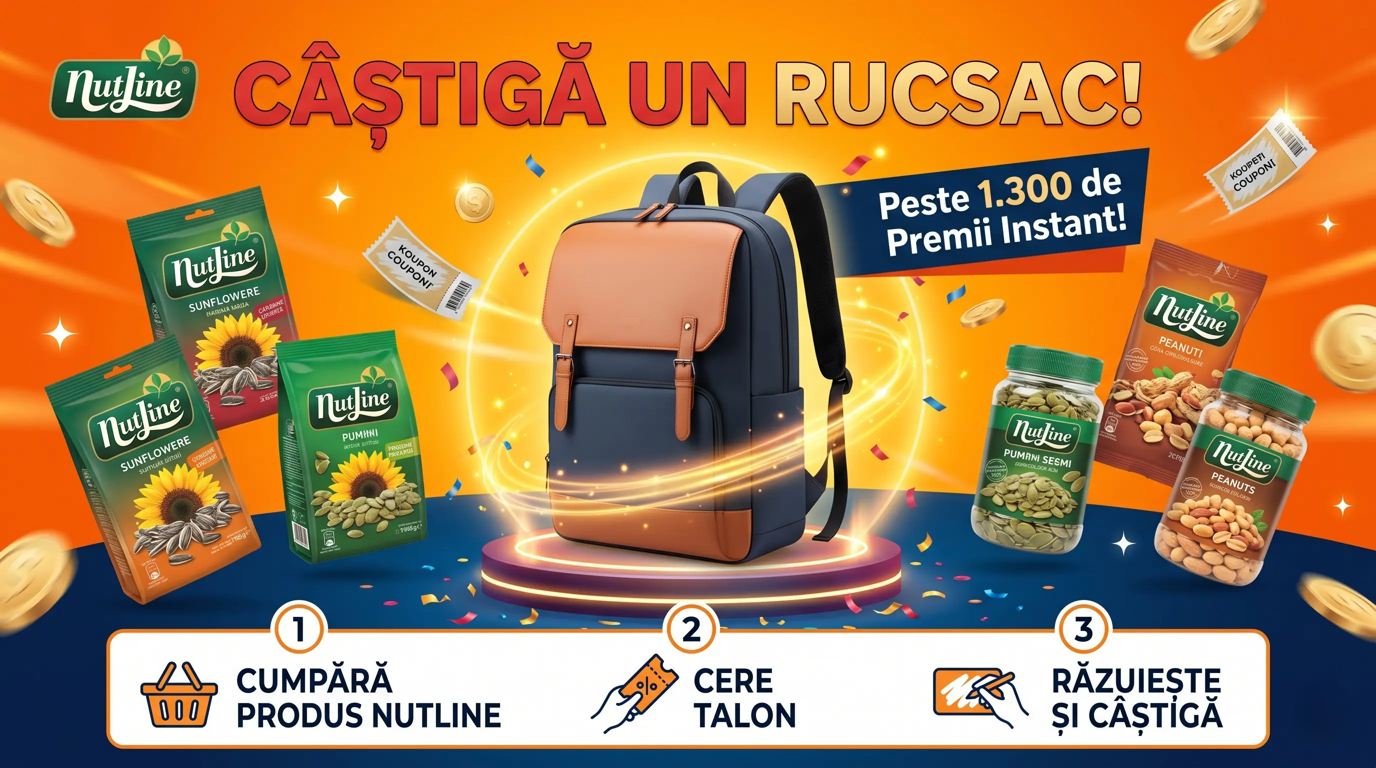Concurs Nutline la Magazine Tradiționale: Câștigă Rucsac (până pe 19 Iul) - Concursier