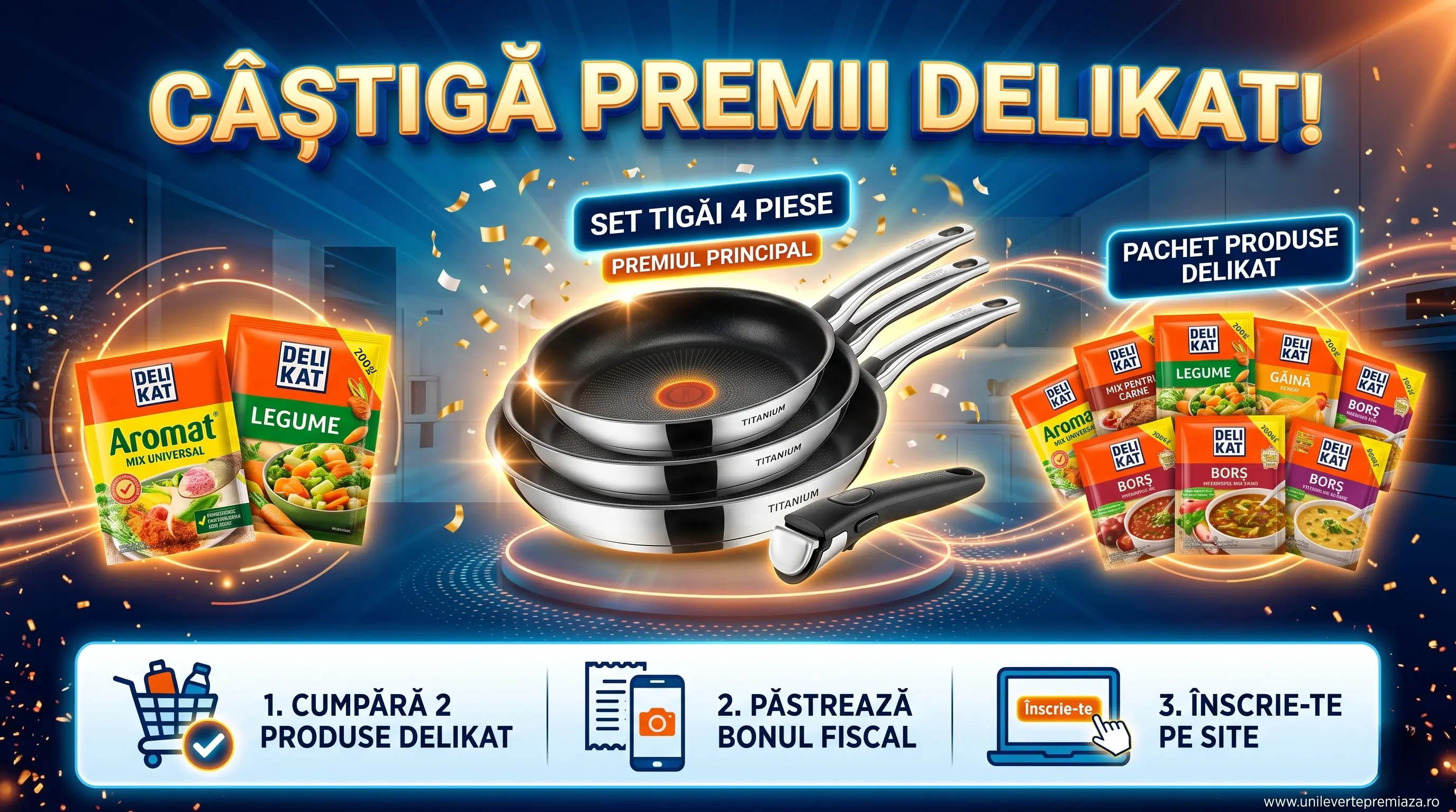Concurs Delikat! Câștigă Set Tigăi! (până pe 30 Iun) - Concursier