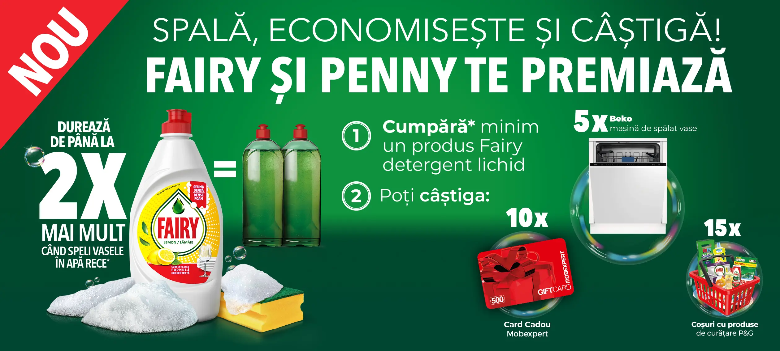 Concurs Fairy Penny: Câștigă Mașină de Spălat Vase! (până pe 16 Iun) - Concursier