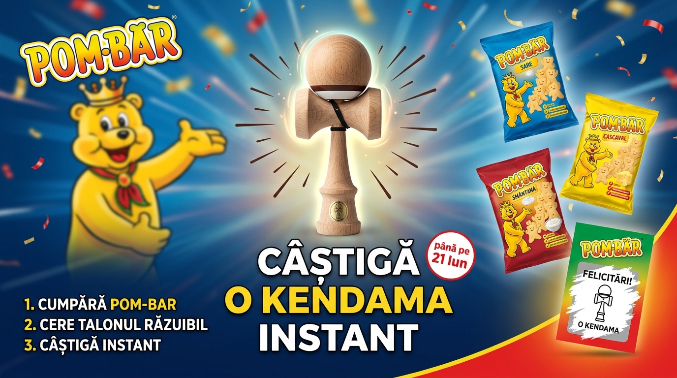 Concurs Pom-Bar: Cumpără și Câștigă O Kendama Instant (până pe 21 Iun) - Concursier
