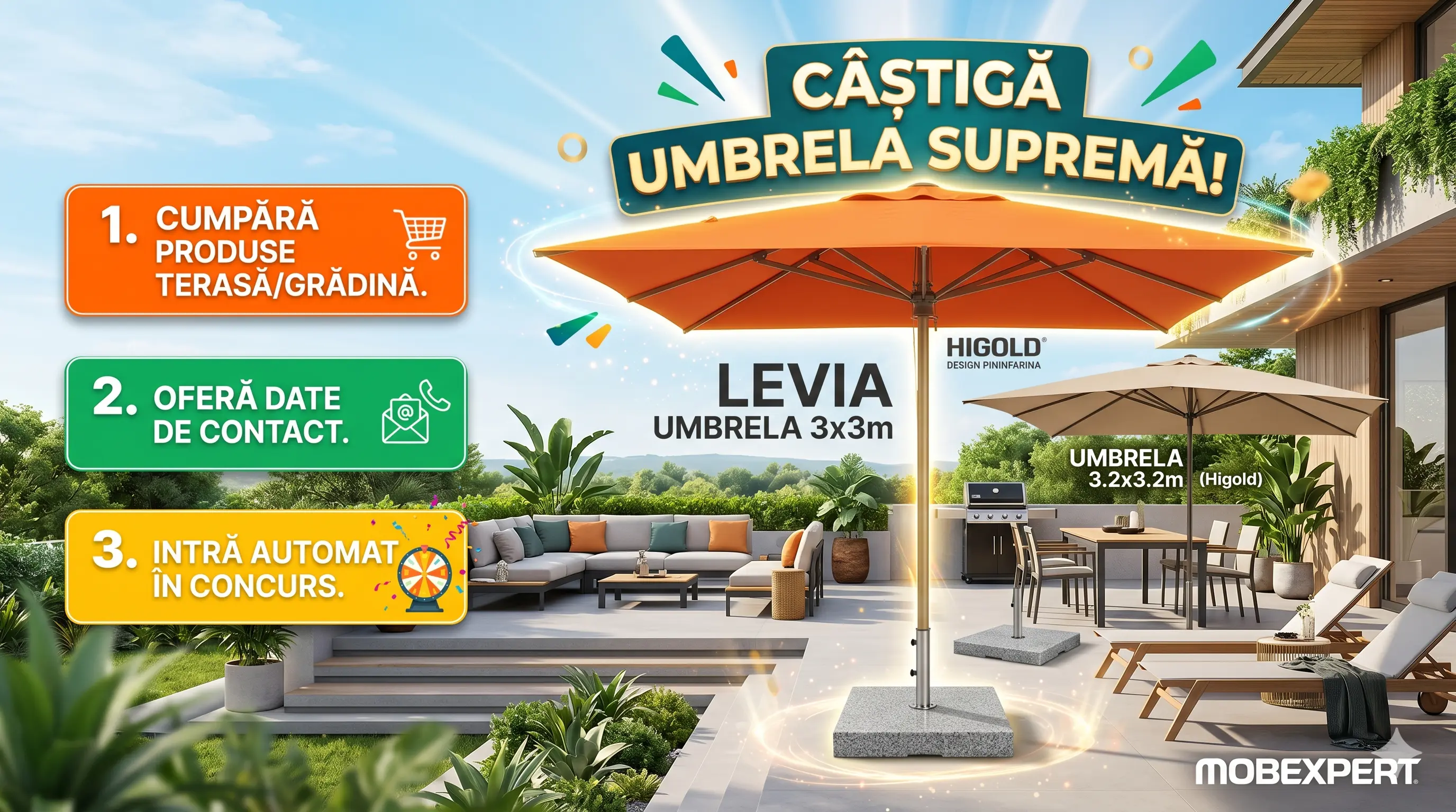 Concurs Mobexpert: Câștigă Umbrela HIGOLD design Pininfarina (până pe 31 Mai) - Concursier