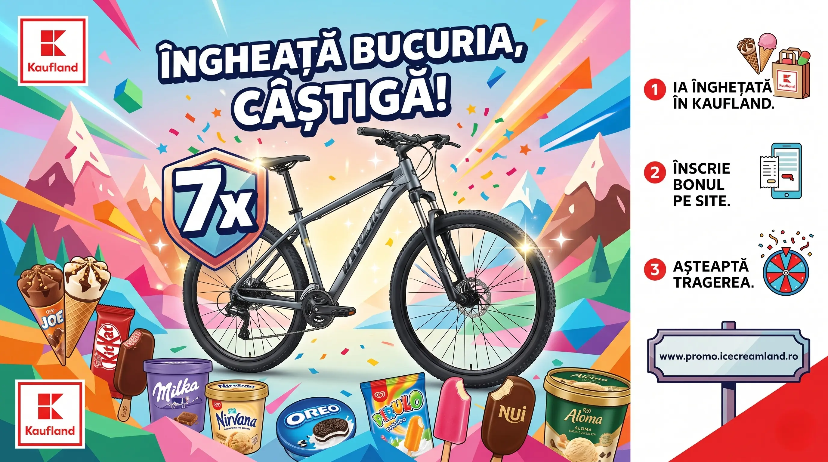 Concurs Froneri Kaufland: Câștigă Biciclete MTB! (până pe 18 Iul) - Concursier