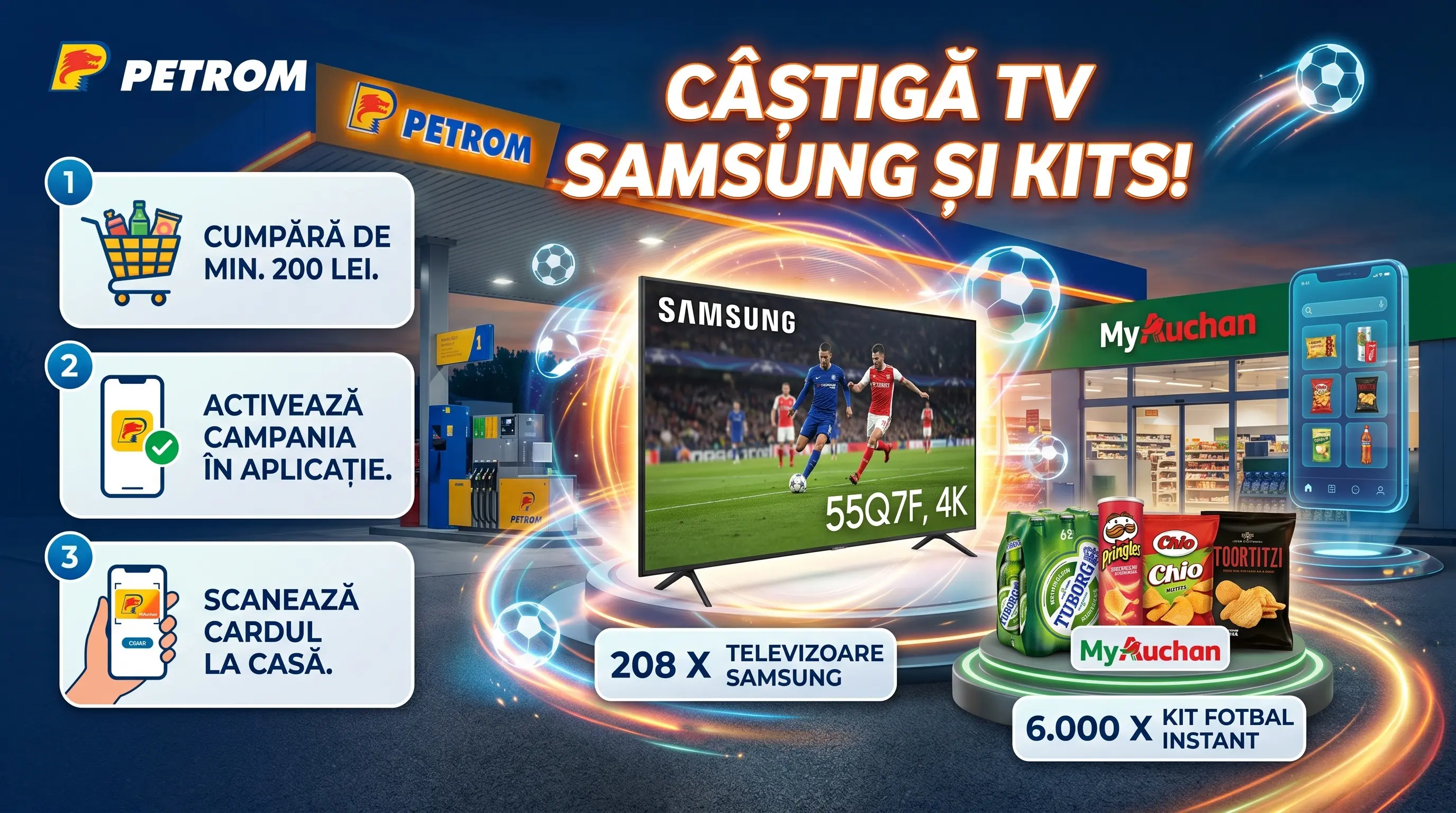 Concurs Concurs Petrom: Cumpără de 200 lei și Câștigă TV Samsung (până pe 19 Iul) - câștigă...