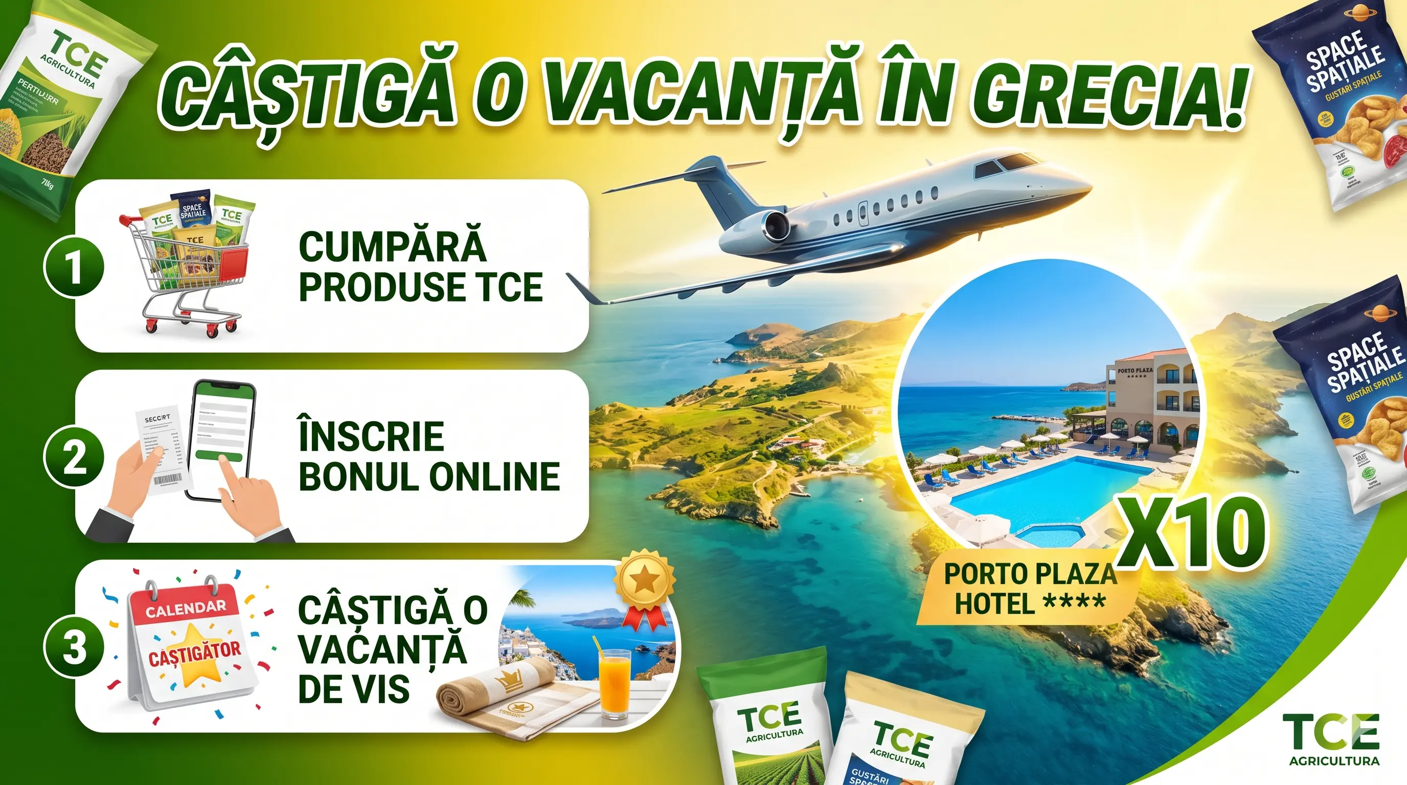 Concurs TCE Agricultura: Câștigă 10 Week-end-uri în Grecia (până pe 20 Aug) - Concursier