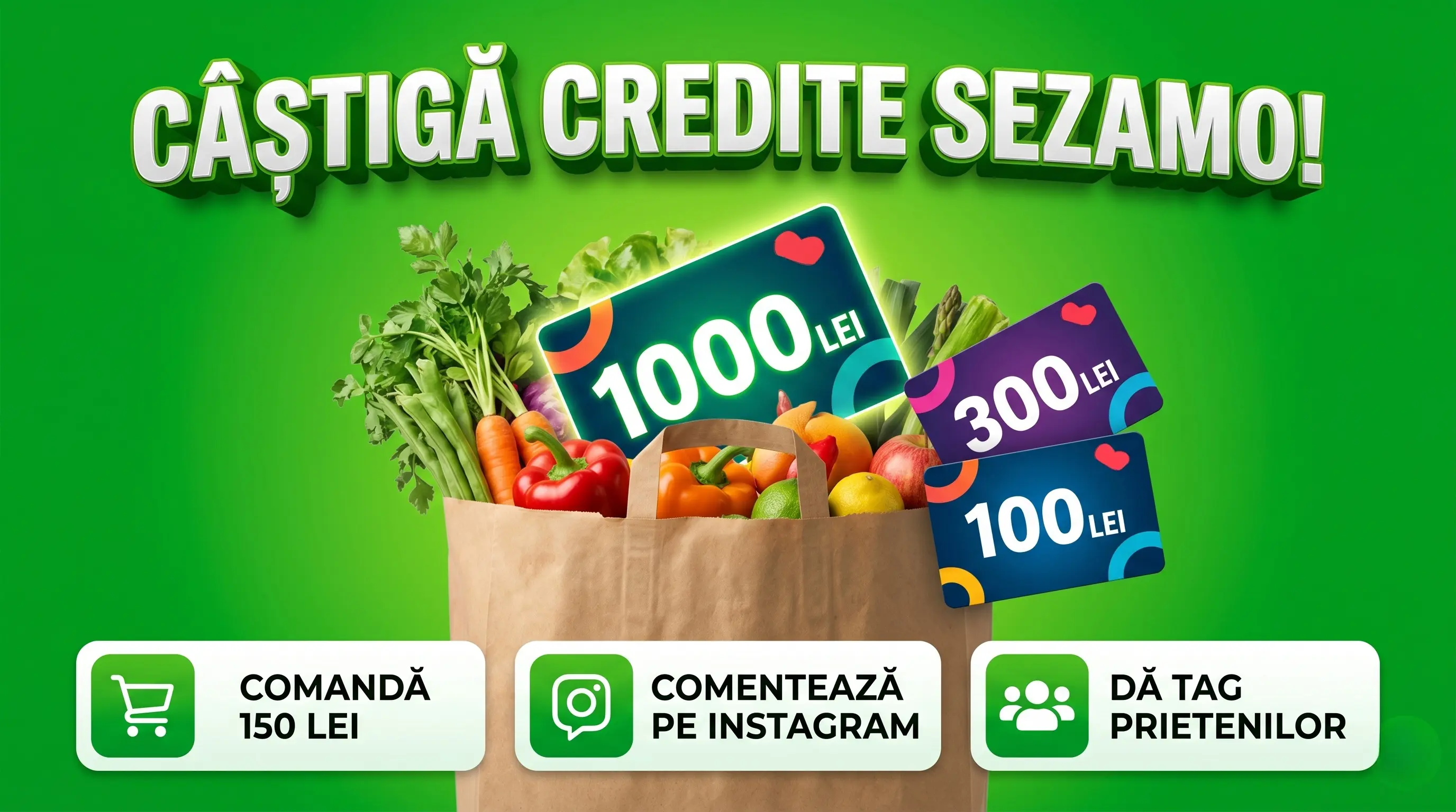 Concurs Sezamo: Câștigă 1.000 Lei Credit! Cumpără de 150 Lei (până pe 15 Iun) - Concursier