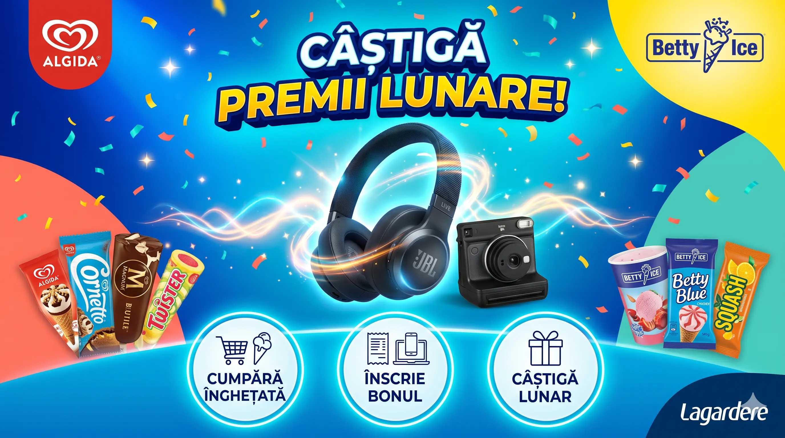 Concurs Algida Lagardere: Cumpără înghețată și Câștigă Căști JBL! (până pe 31 Aug) - Concursier