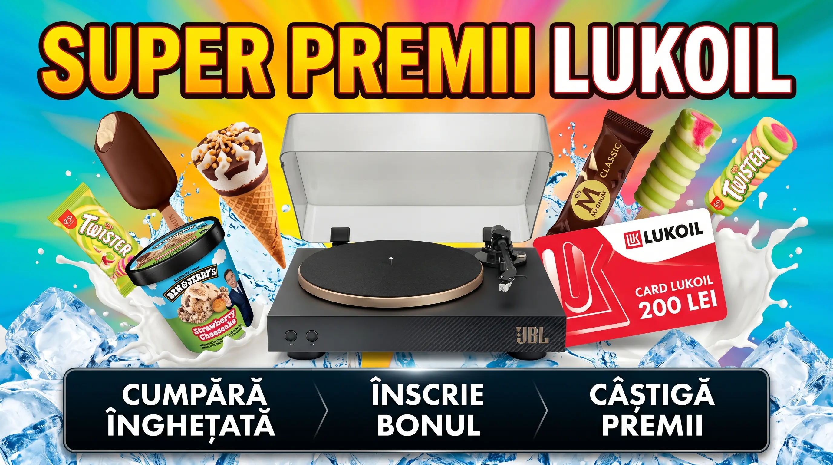 Concurs Lukoil Betty Ice: Câștigă Pick-up JBL & Card Carburant (până pe 31 Aug) - Concursier