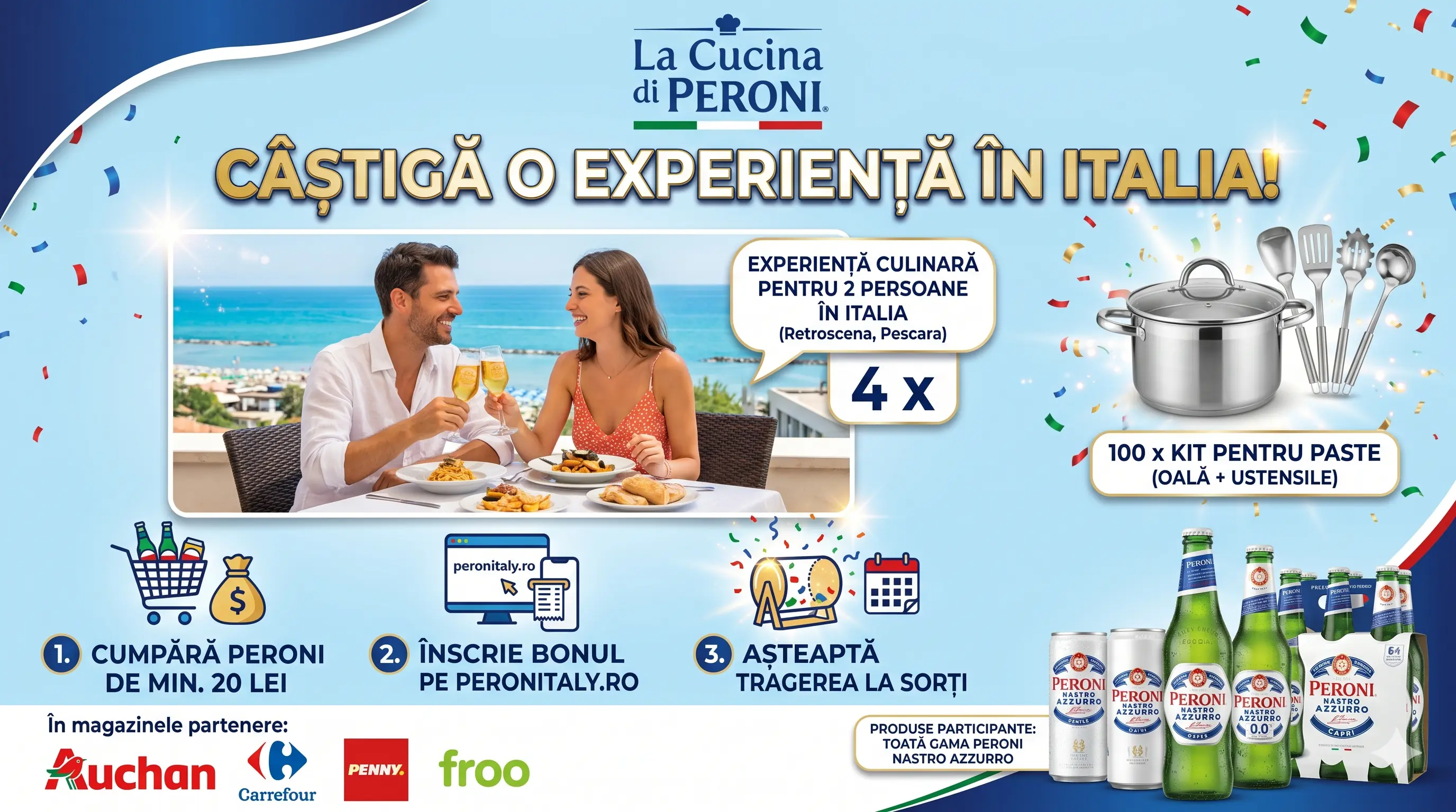 Concurs Peroni: Câștigă Experiență Culinara în Italia! (până pe 31 Iul) - Concursier