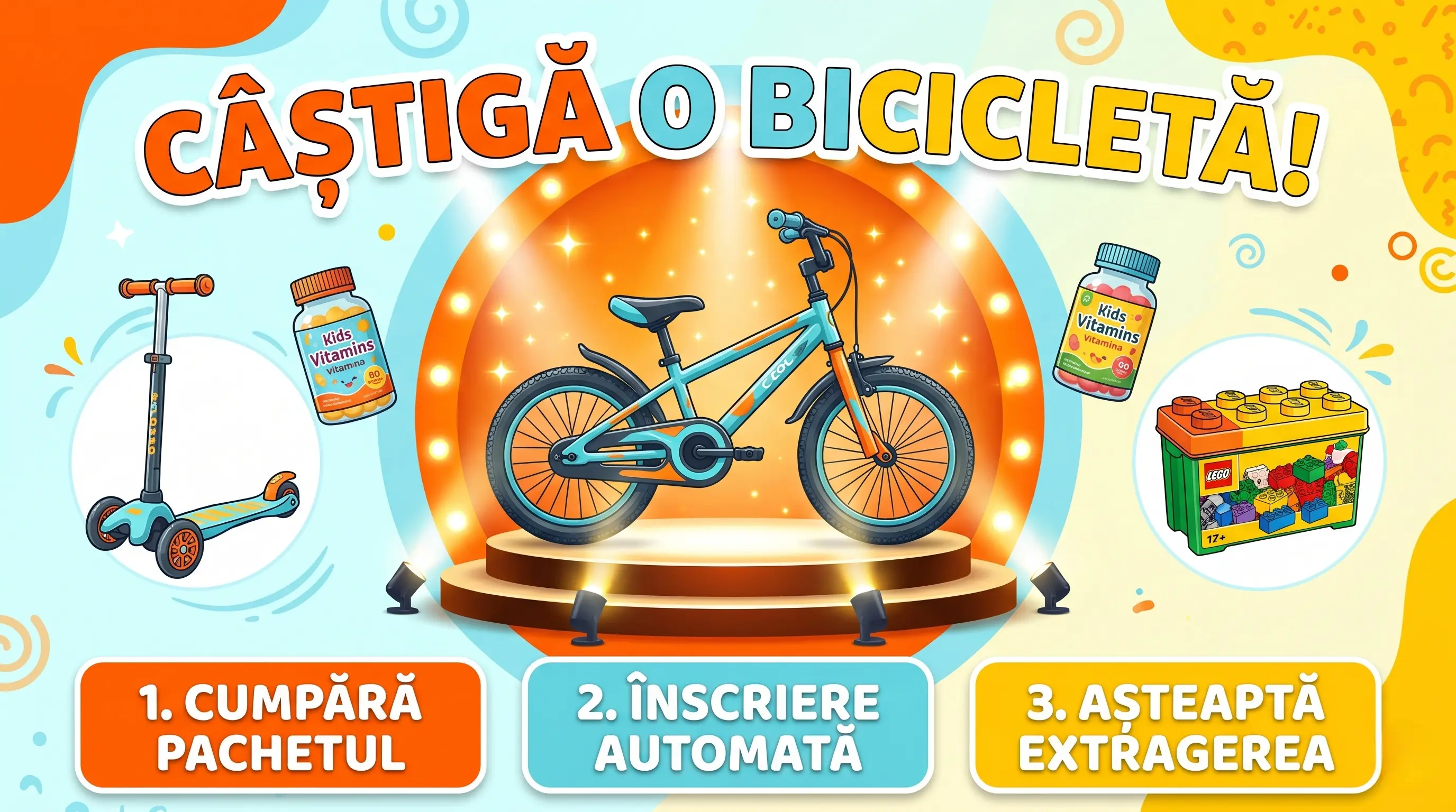 Concurs Calivita: Cumpără Pachet Copii și Câștigă Bicicletă (până pe 11 Iun) - Concursier