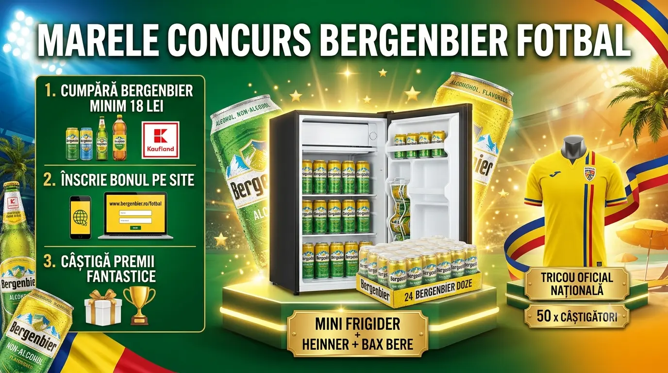Concurs Kaufland Cumpără bere Bergenbier și câștigă mini frigider (până pe 21 iulie) -...