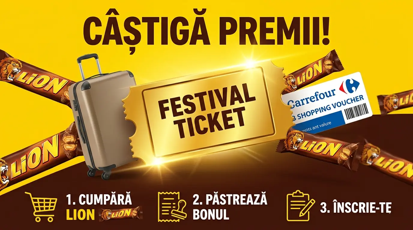 Concurs Carrefour Cumpără Lion și câștigă bilete festival (până pe 7 iulie) - Concursier