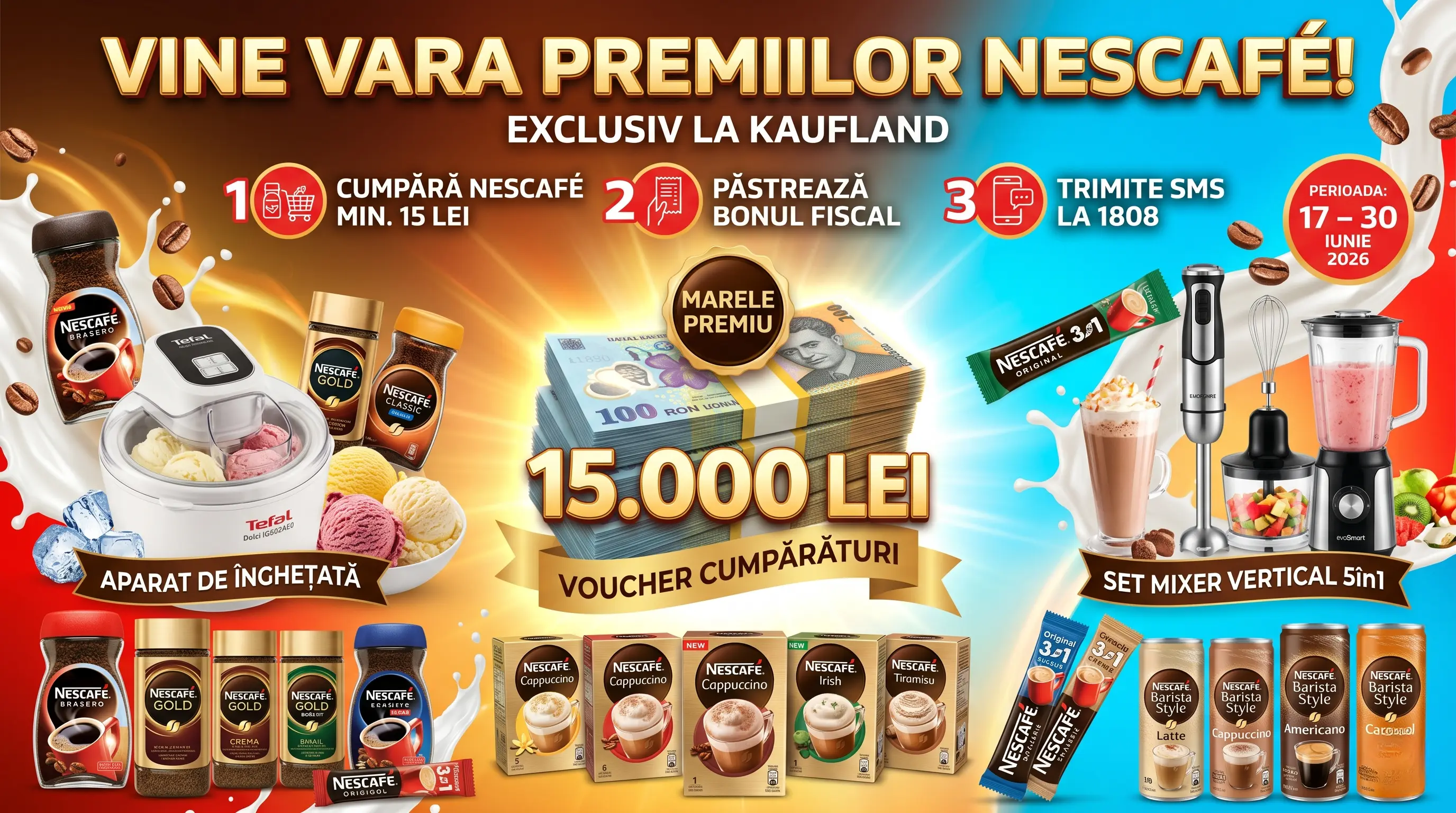 Concurs Kaufland - Cumpără NESCAFE și câștigă 15.000 lei (până pe 30 iunie) - Concursier