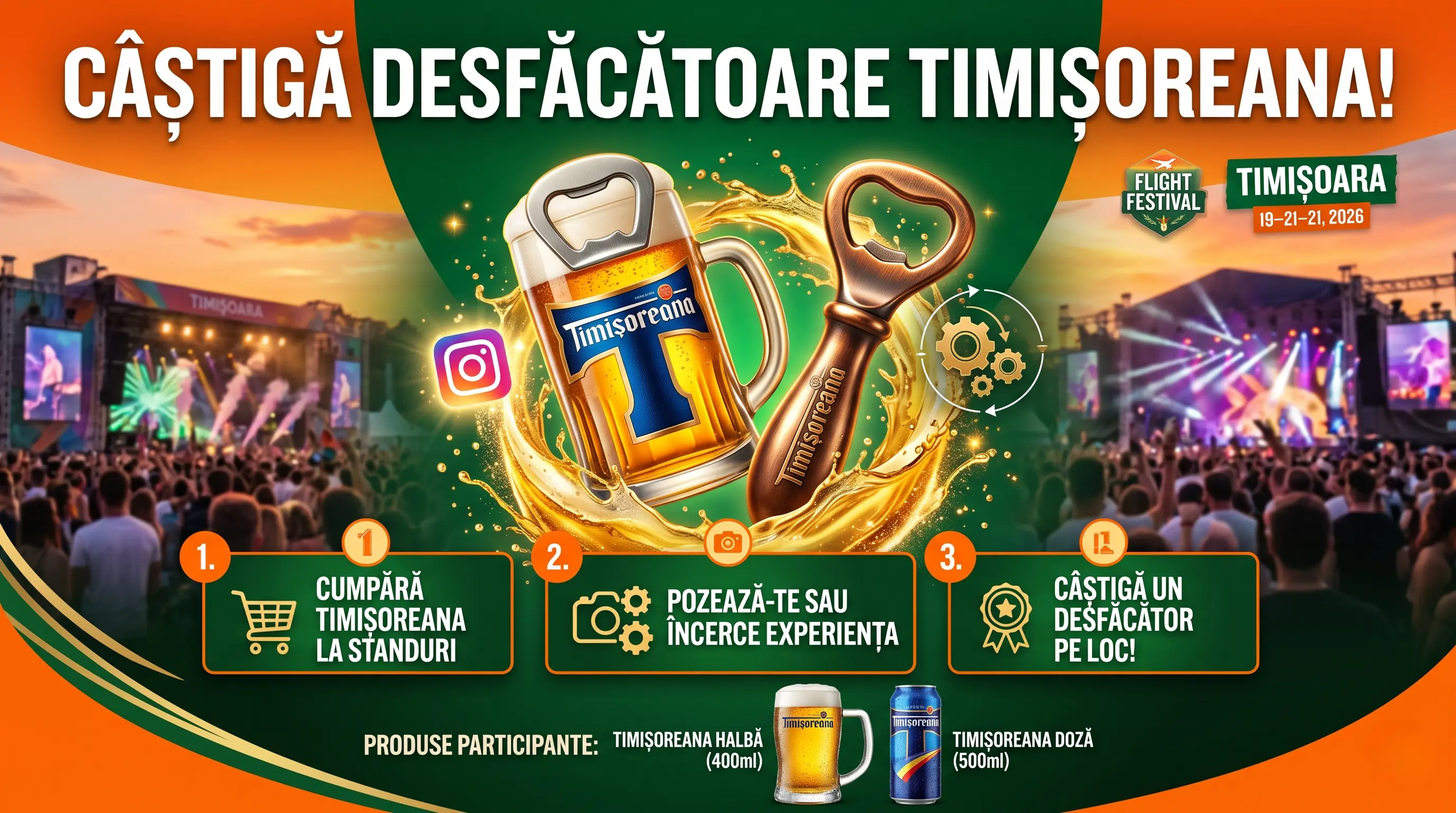 Concurs Timișoreana: Cumpără bere și câștigă Desfăcătoare (până pe 21 iunie) - Concursier