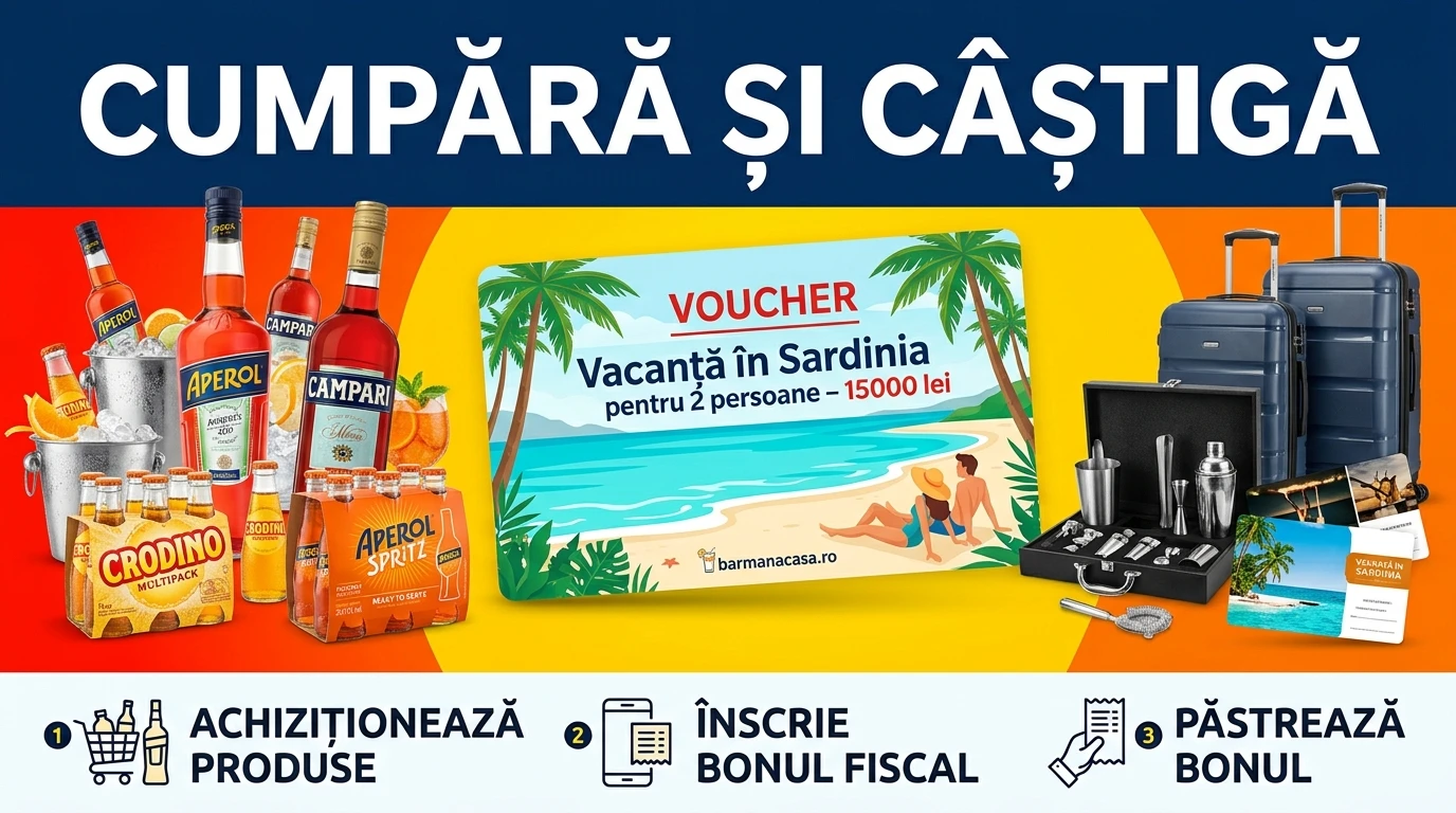 Concurs Aperol & Campari: Cumpără și câștigă Vacanță în Sardinia (până pe 30 august) -...