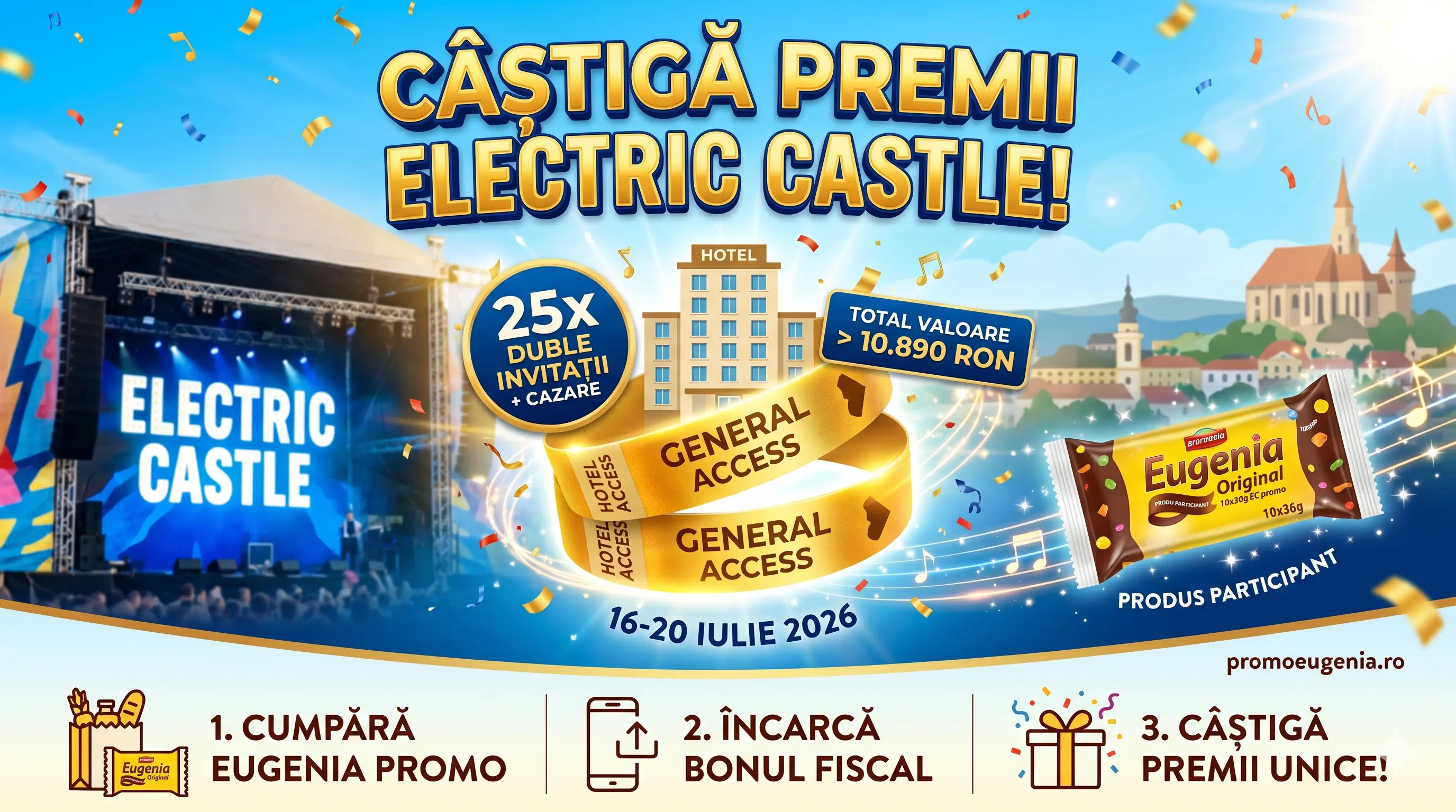 Concurs Concurs Eugenia Original: Cumpără și Câștigă Invitație la Electric Castle (până pe...