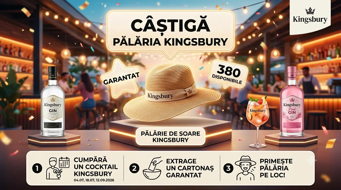 Concurs Kingsbury: Răzuiește și câștigă pălării de soare (până pe 12 septembrie) - Concursier