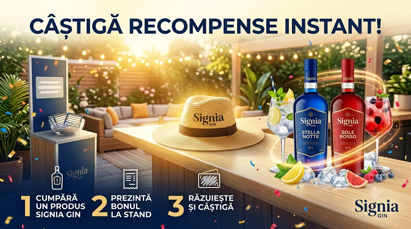 Concurs Concurs Signia: Cumpără un cocktail și câștigă o pălărie de soare (până pe 15...