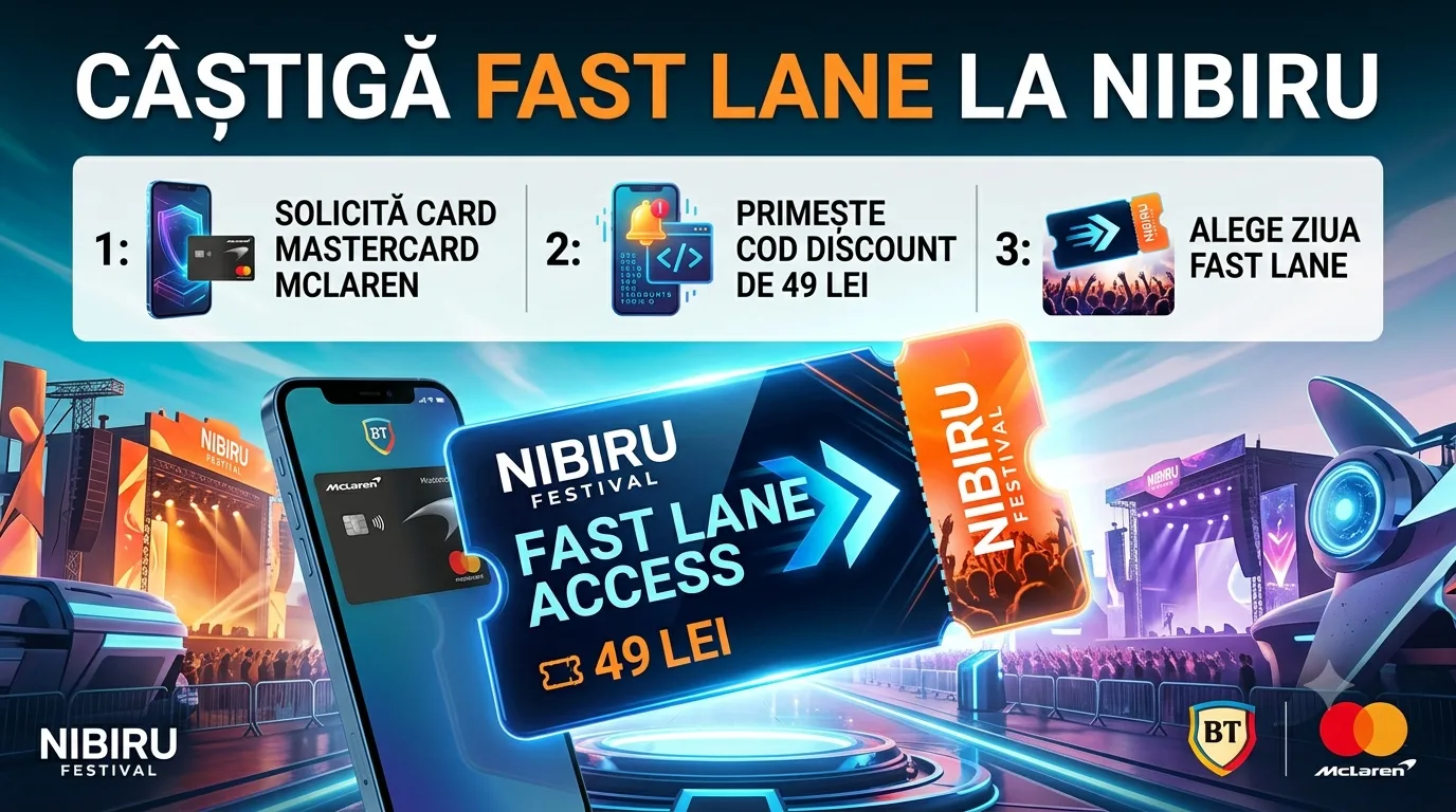 Concurs Concurs BT Pay: Câștigă acces Fast Lane la Nibiru (până pe 17 iulie) - câștigă Cod...